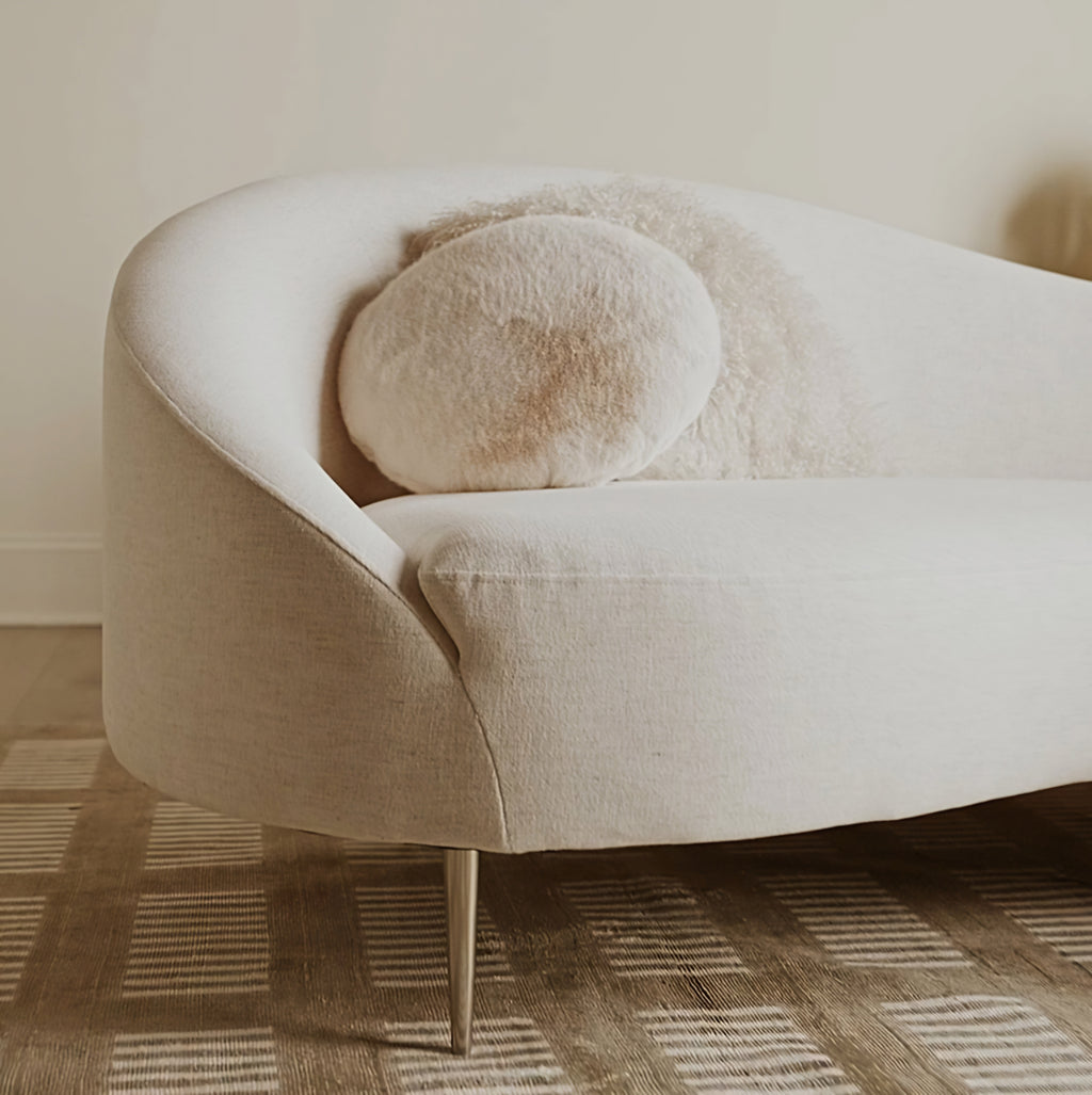 THE ONE × Curvo — White Performance Fabric Sofa by Goop
