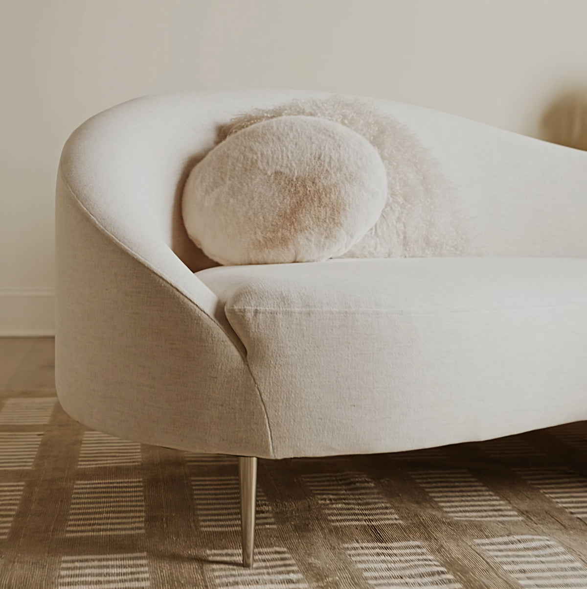 THE ONE × Curvo — White Performance Fabric Sofa by Goop