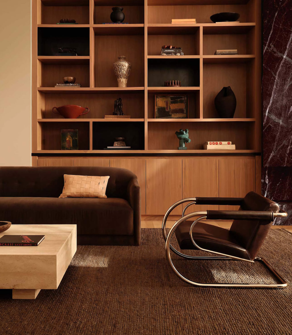 THE ONE × Loop — Chocolate Leather Accent Chair