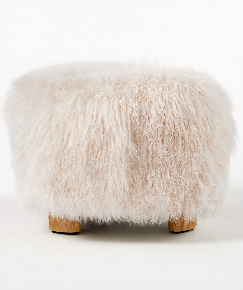 THE ONE × Mongolian Sheepskin Ottoman