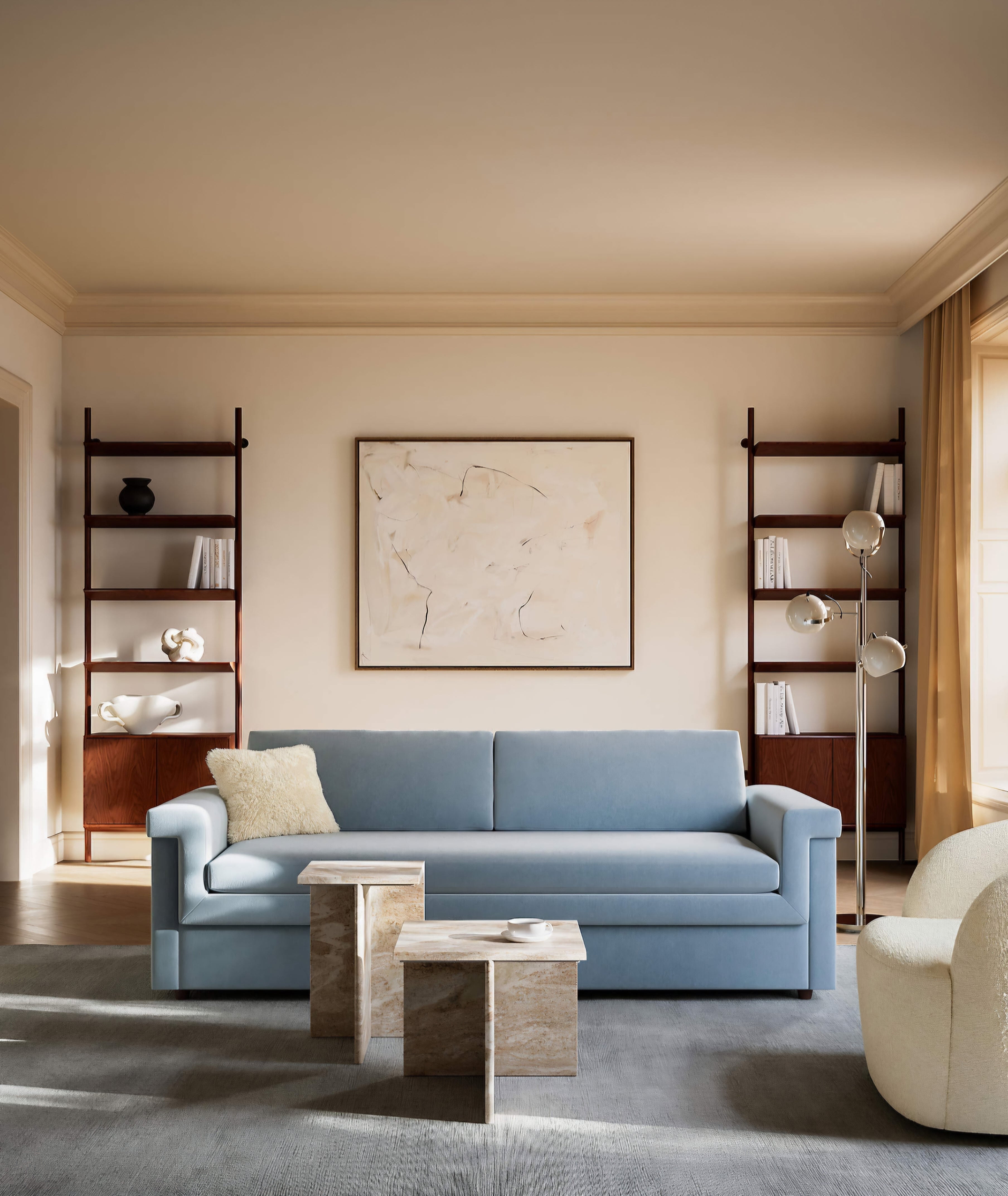 THE ONE × Daltrey — White Metal Floor Lamp