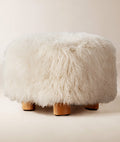 THE ONE × Mongolian Sheepskin Ottoman