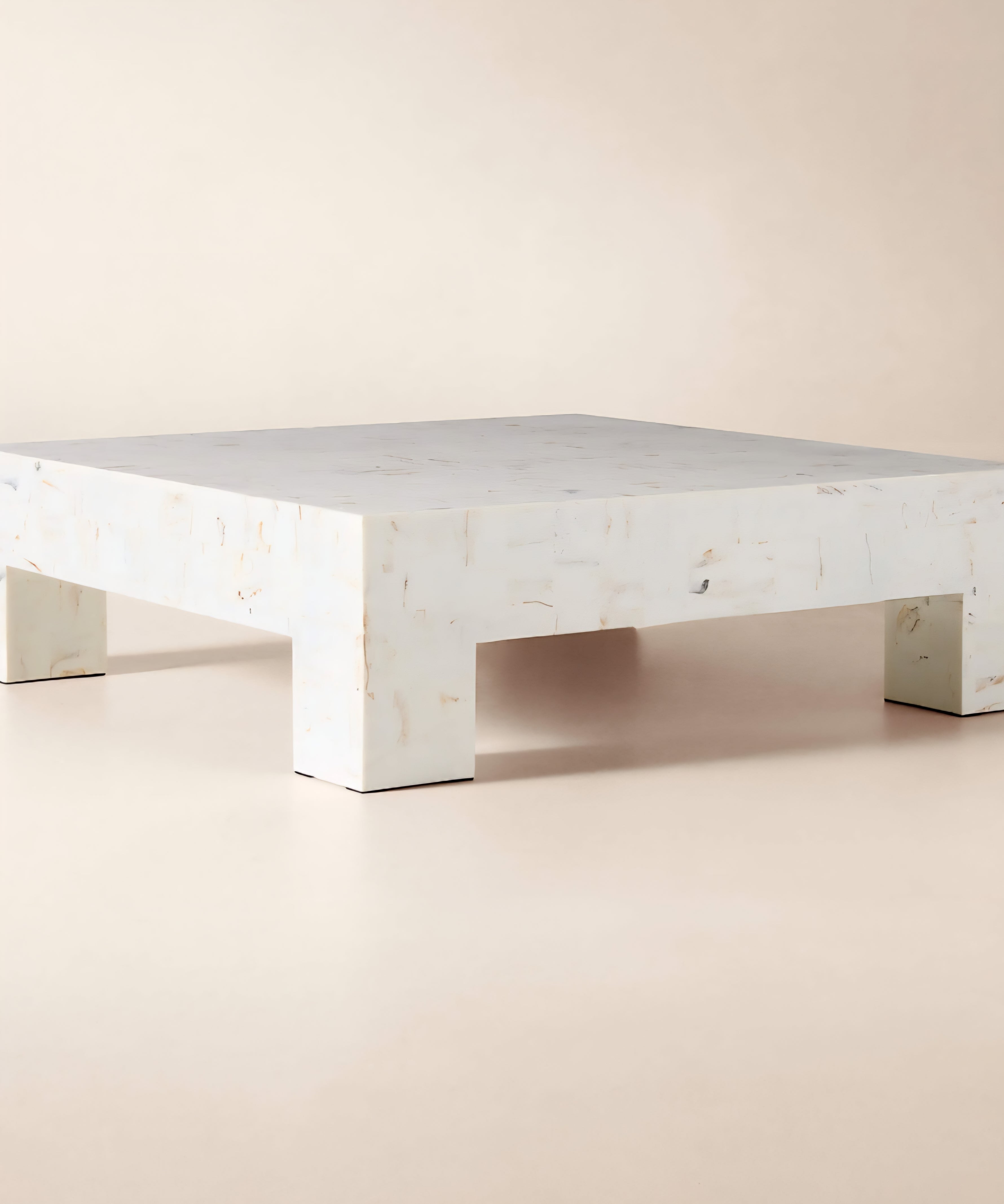 THE ONE × Scatola — Brown Burl Wood Coffee Table