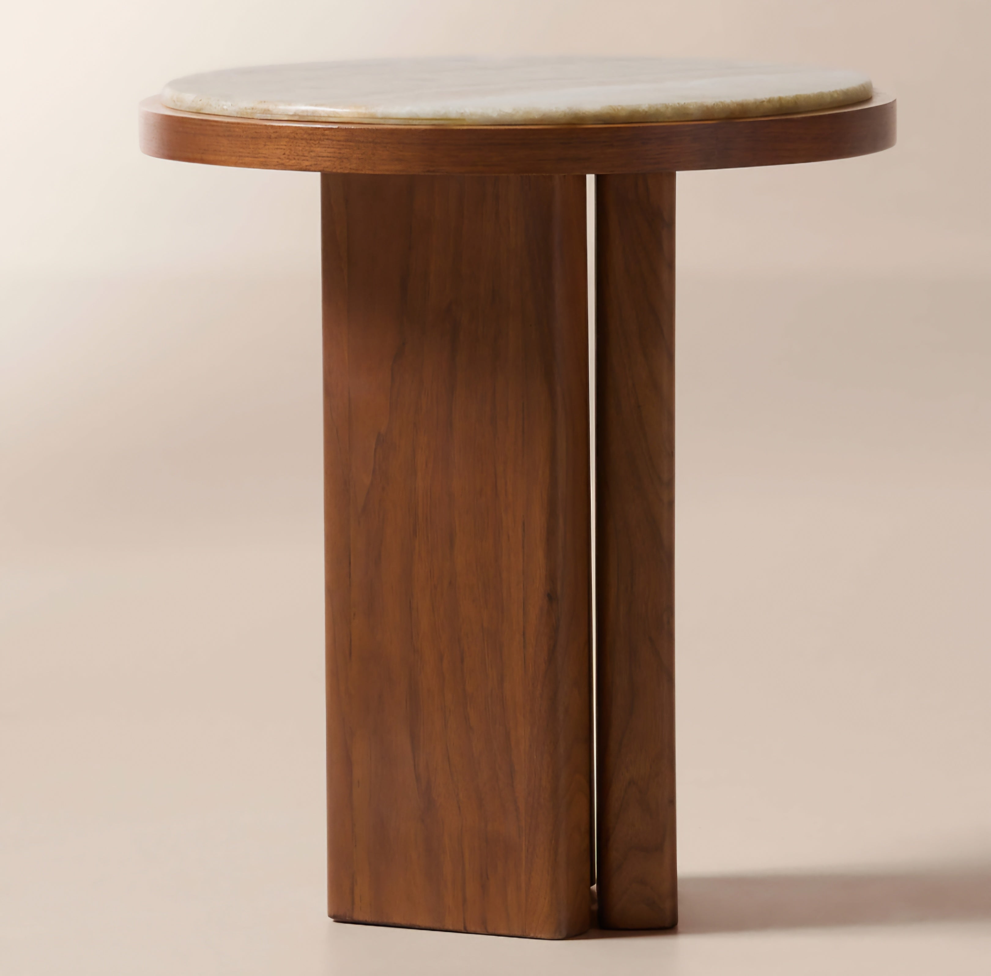 THE ONE × Rio — Onyx and Walnut Side Table