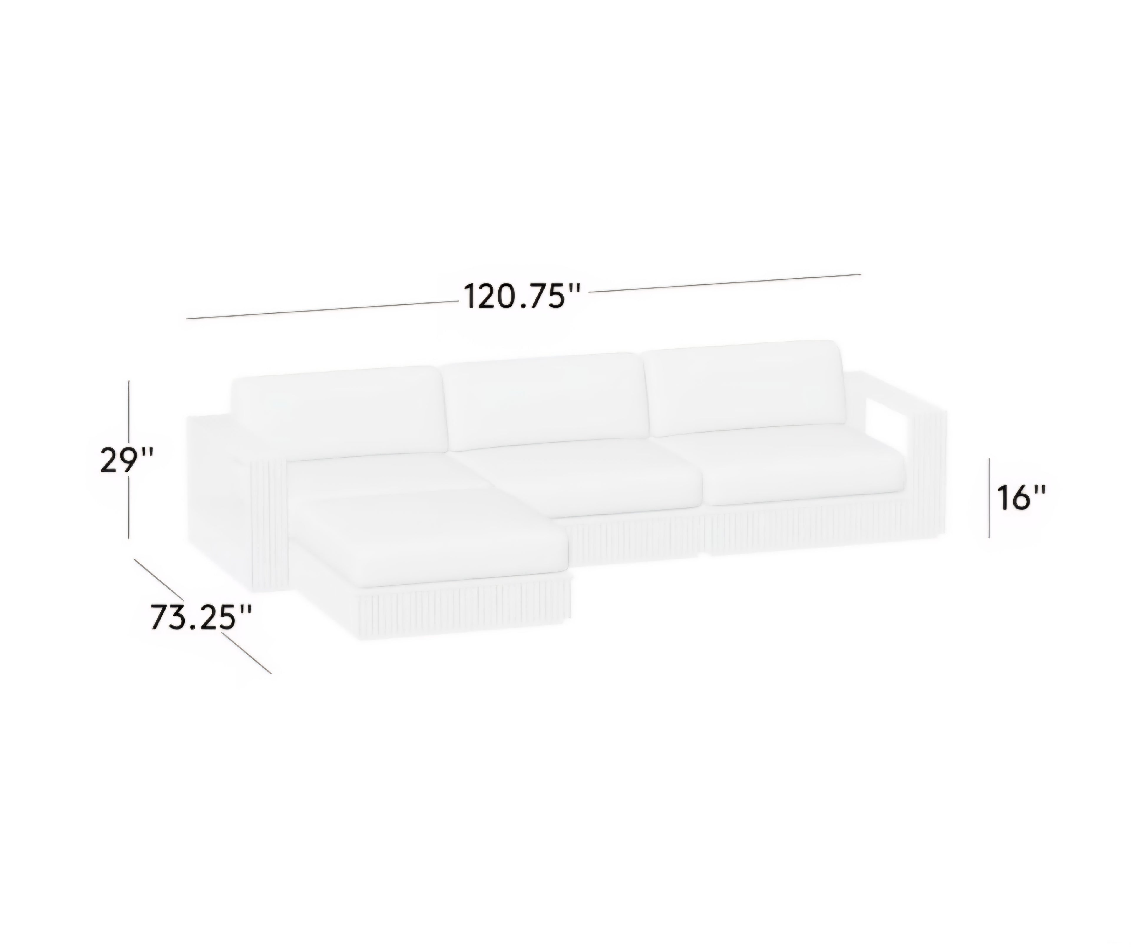 THE ONE × Topia — Teak Outdoor Sectional Collection