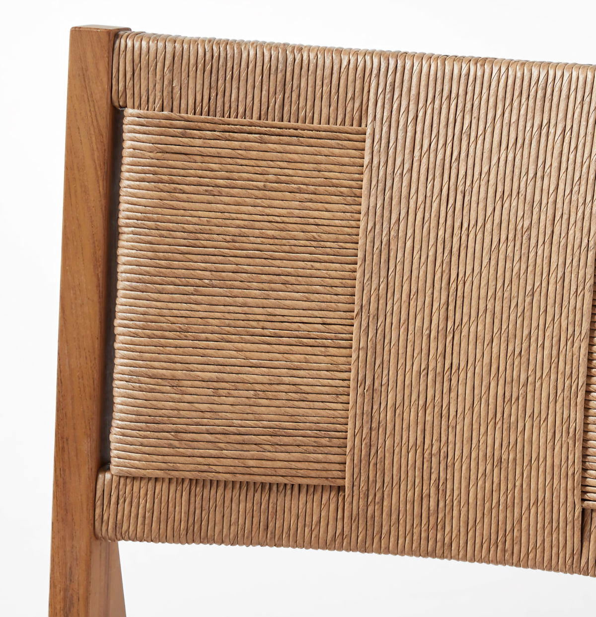 THE ONE × Roc — Teak and Rattan Stool
