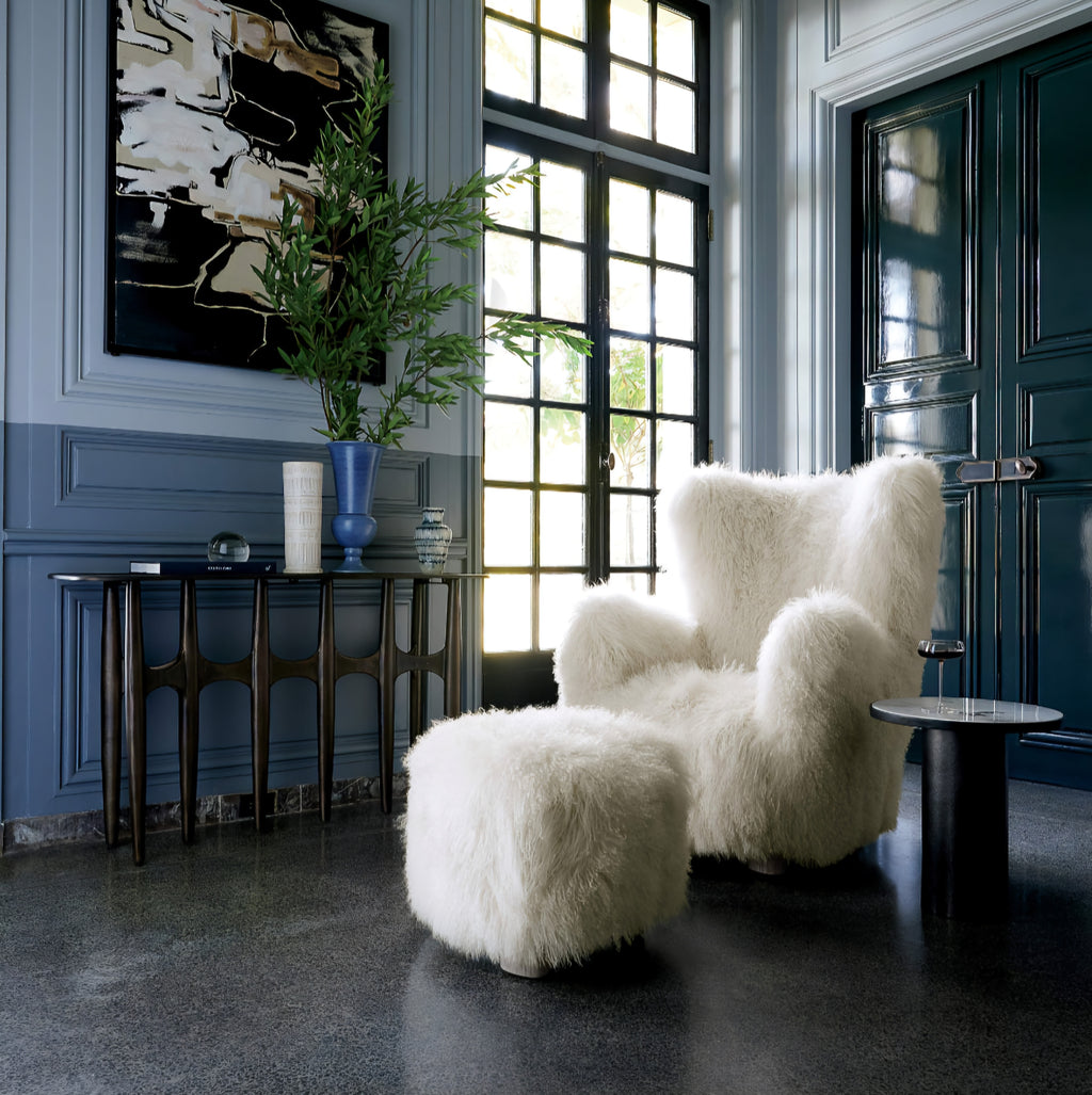 THE ONE × Mongolian Sheepskin Accent Chair