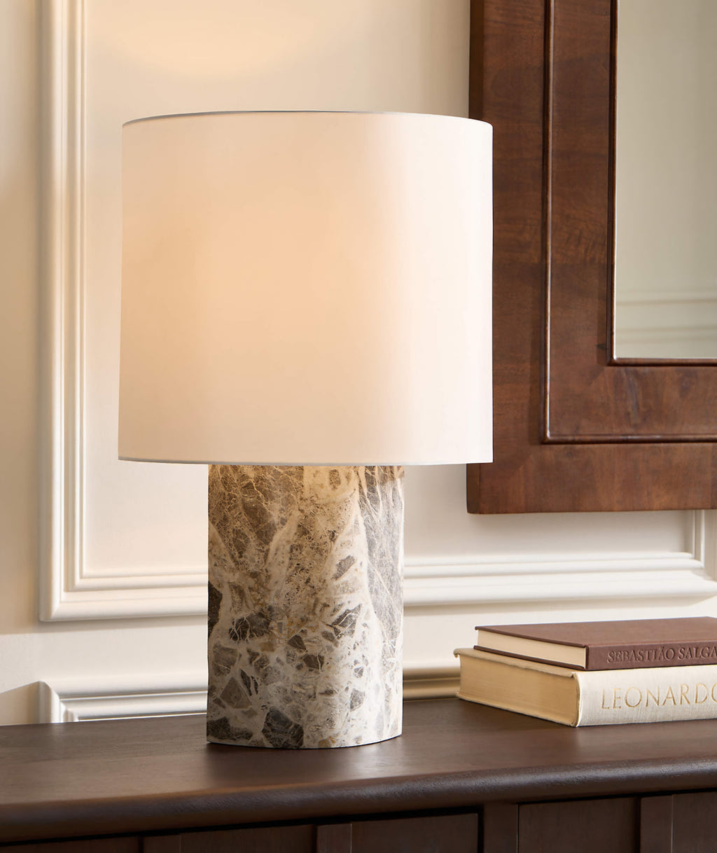 THE ONE × Ashtin — Grey Marble Table Lamp