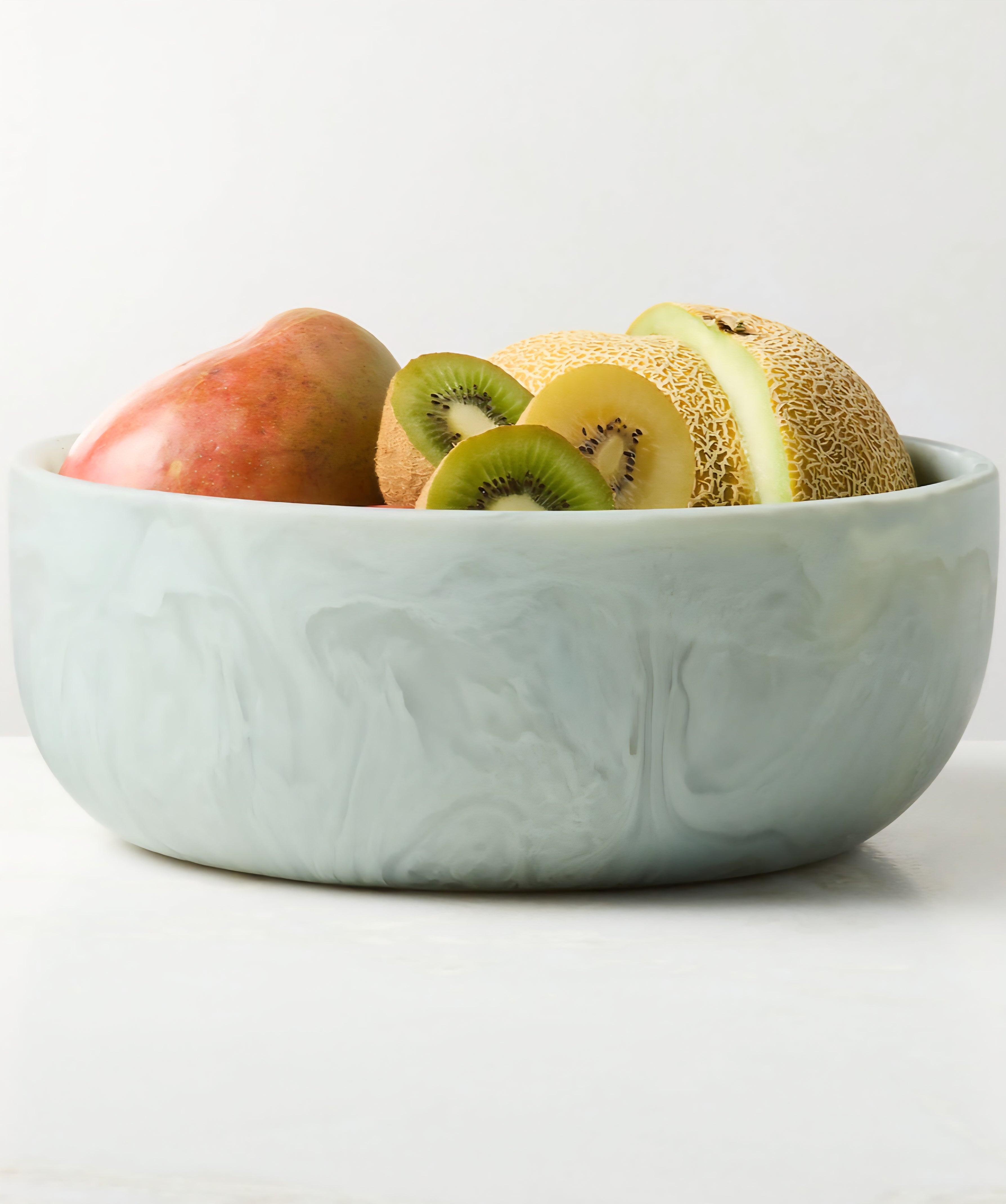 THE ONE × Radley — Light Teal Swirl Resin Serving Bowl