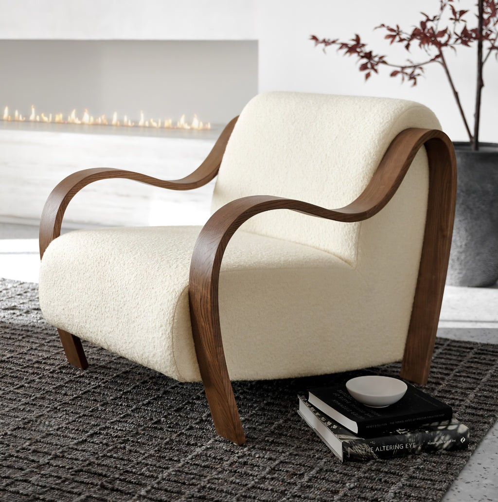 THE ONE × Bisou — Wood Accent Chair