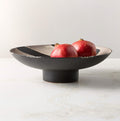 THE ONE × Adler — Black Ceramic Pedestal Serving Bowl