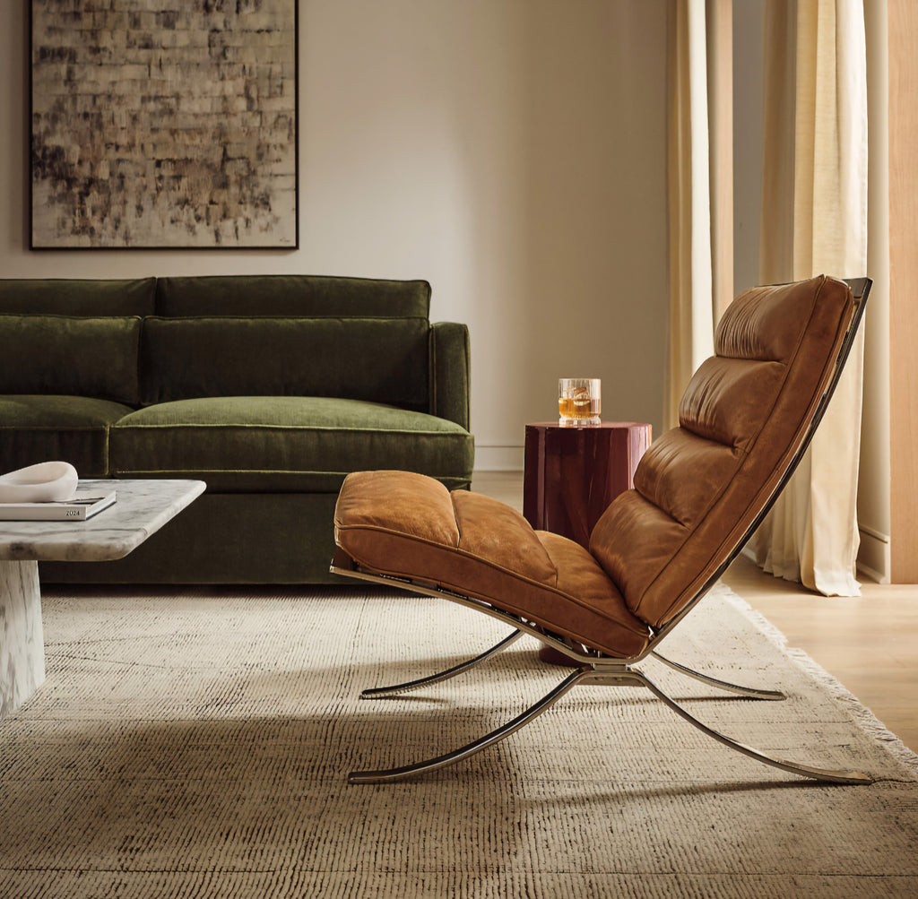 THE ONE × Nordhavn — Saddle Brown Leather Chair
