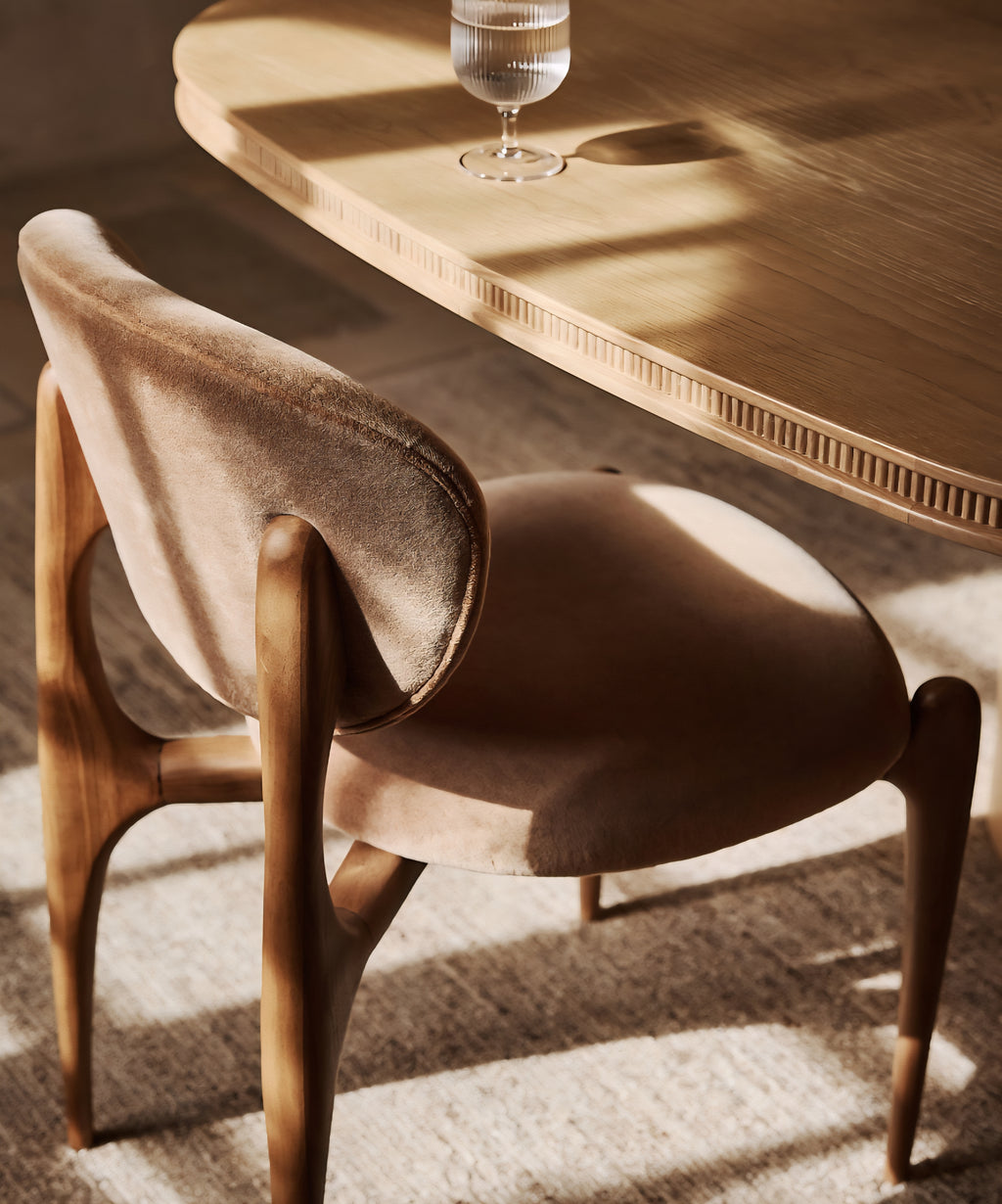 THE ONE × Roseau — Extendable Pedestal Dining Table