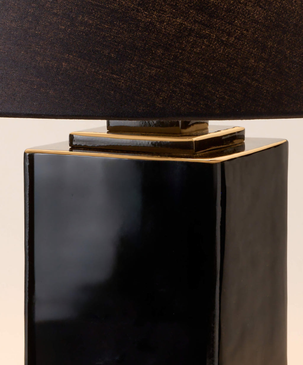 THE ONE × Bandit — Black Cast Glass Table Lamp 20"
