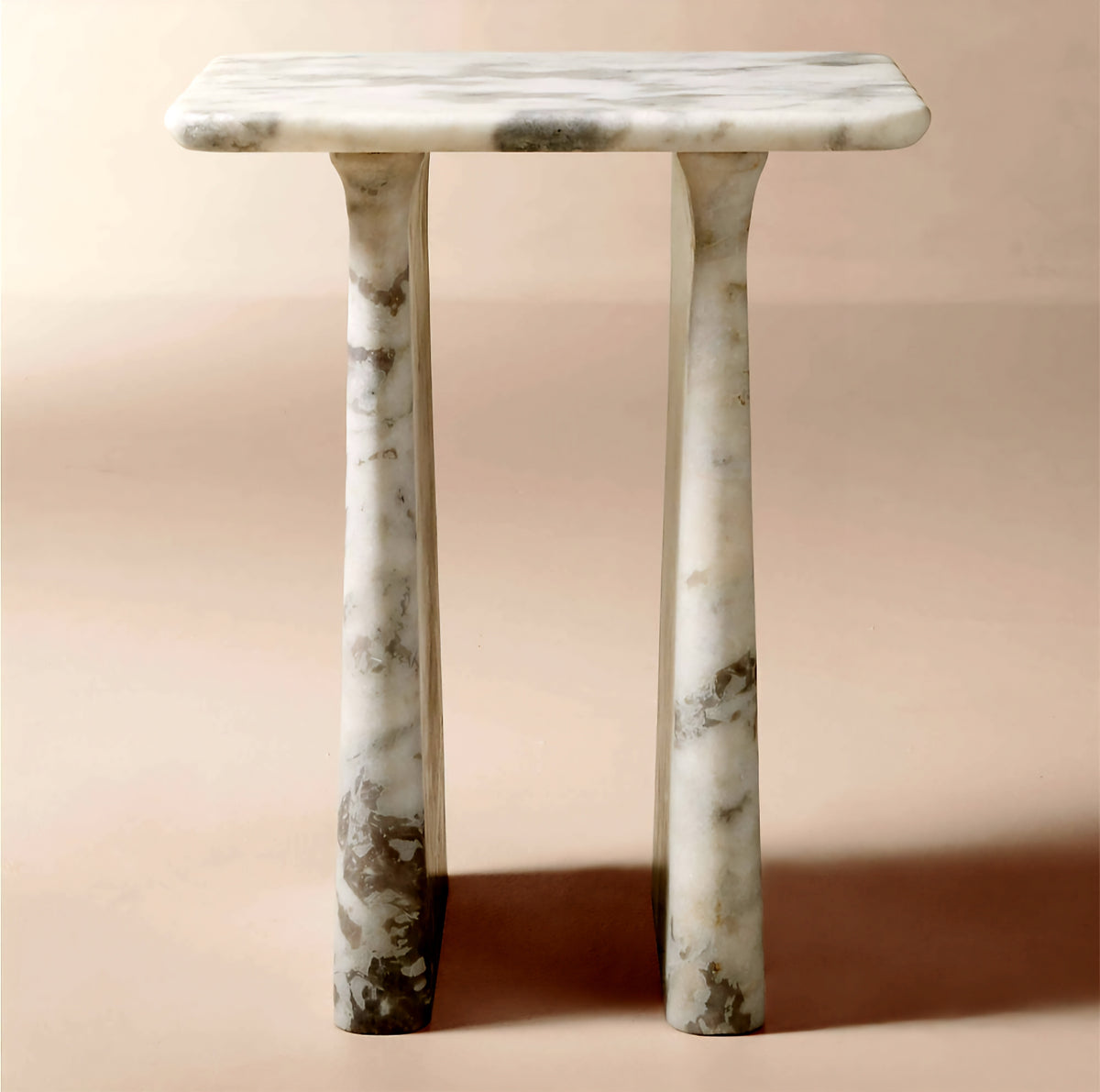 THE ONE × Almera — White Marble Side Table