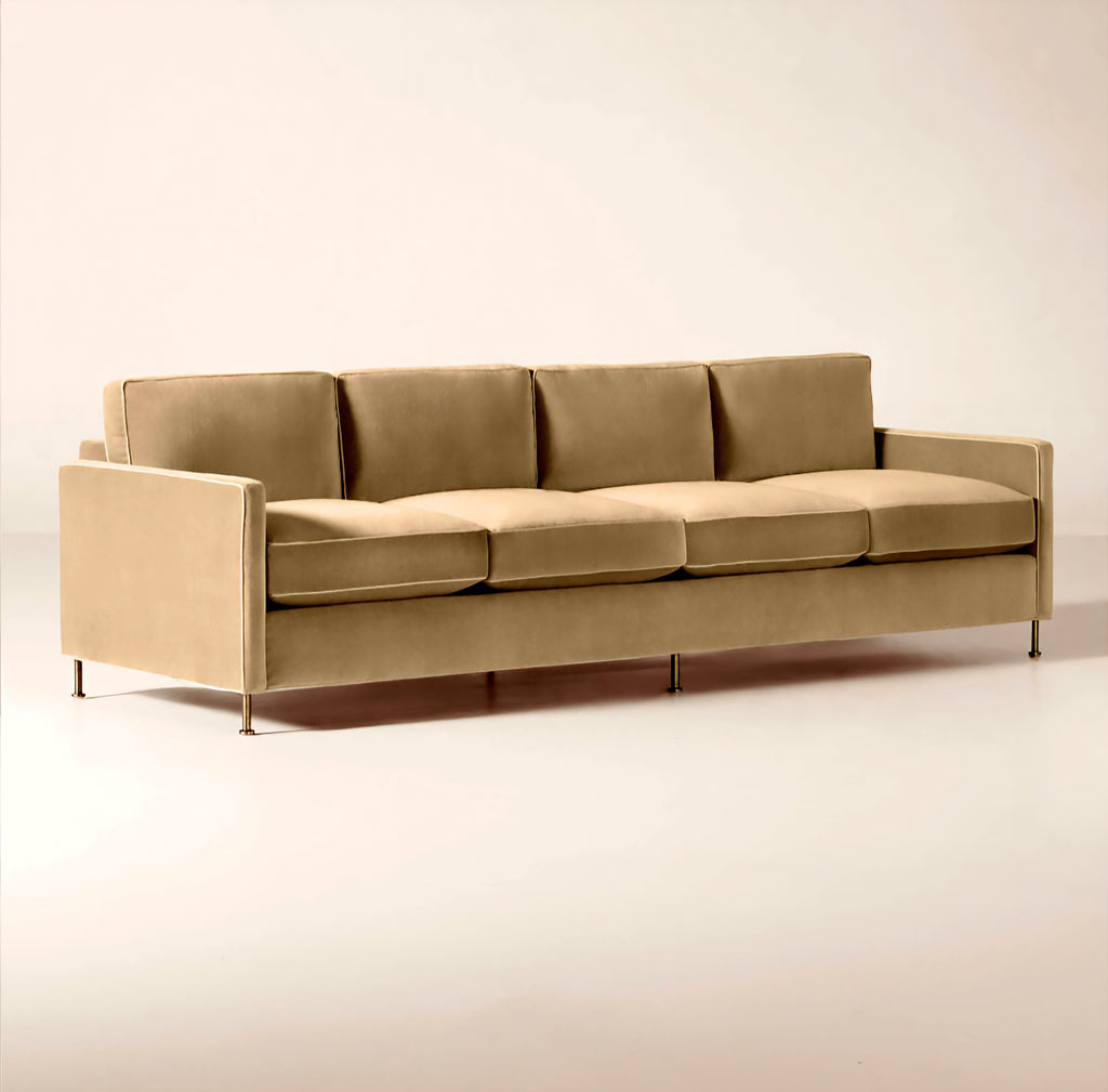 THE ONE × Brett — Jade Green Velvet Sofa