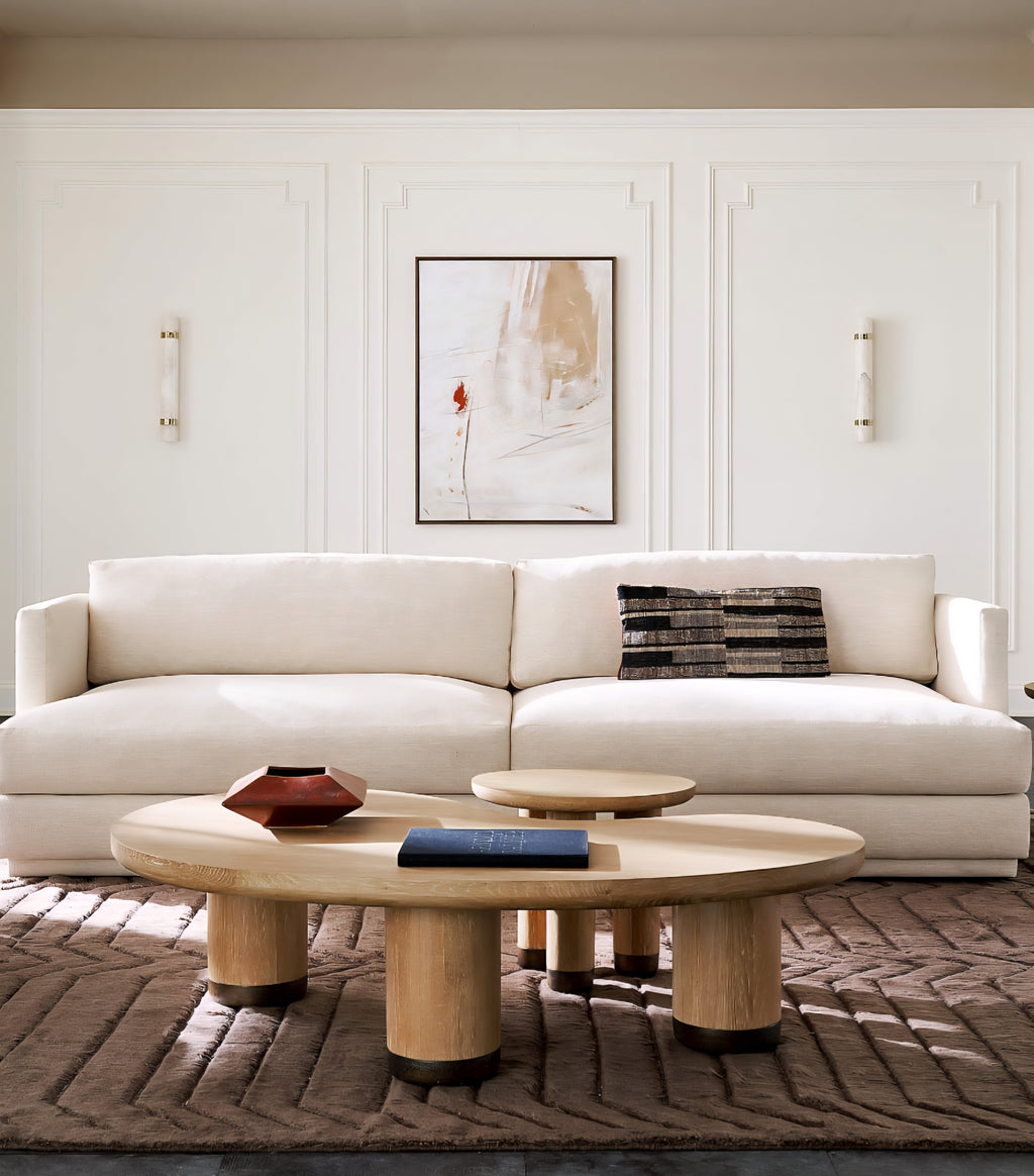 THE ONE × Seneca — Off-White Performance Fabric Sleeper Sofa