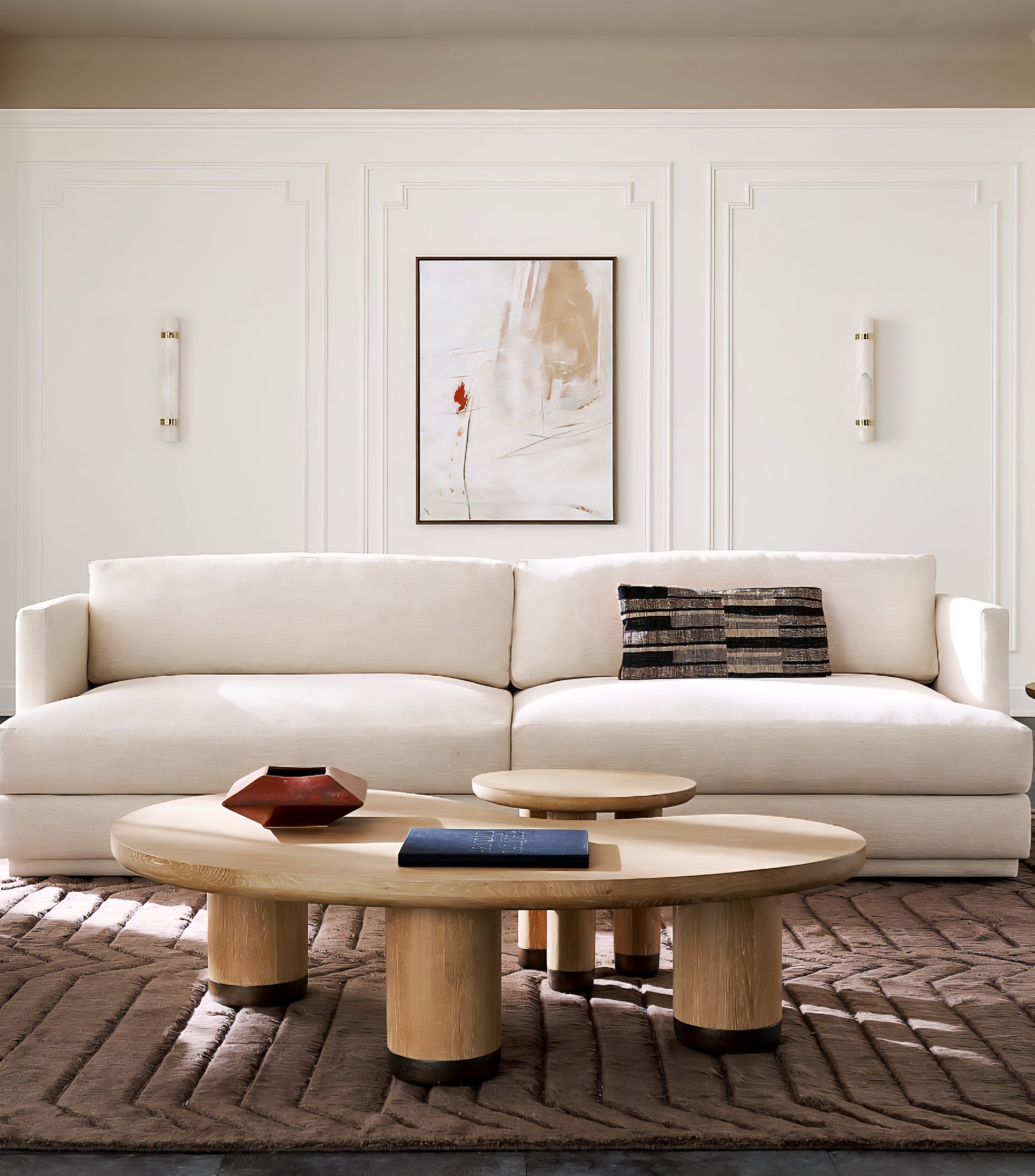 THE ONE × Seneca — Off-White Performance Fabric Sleeper Sofa