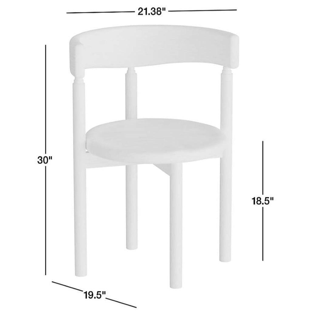 THE ONE × Virage — Curved Oak Dining Chair