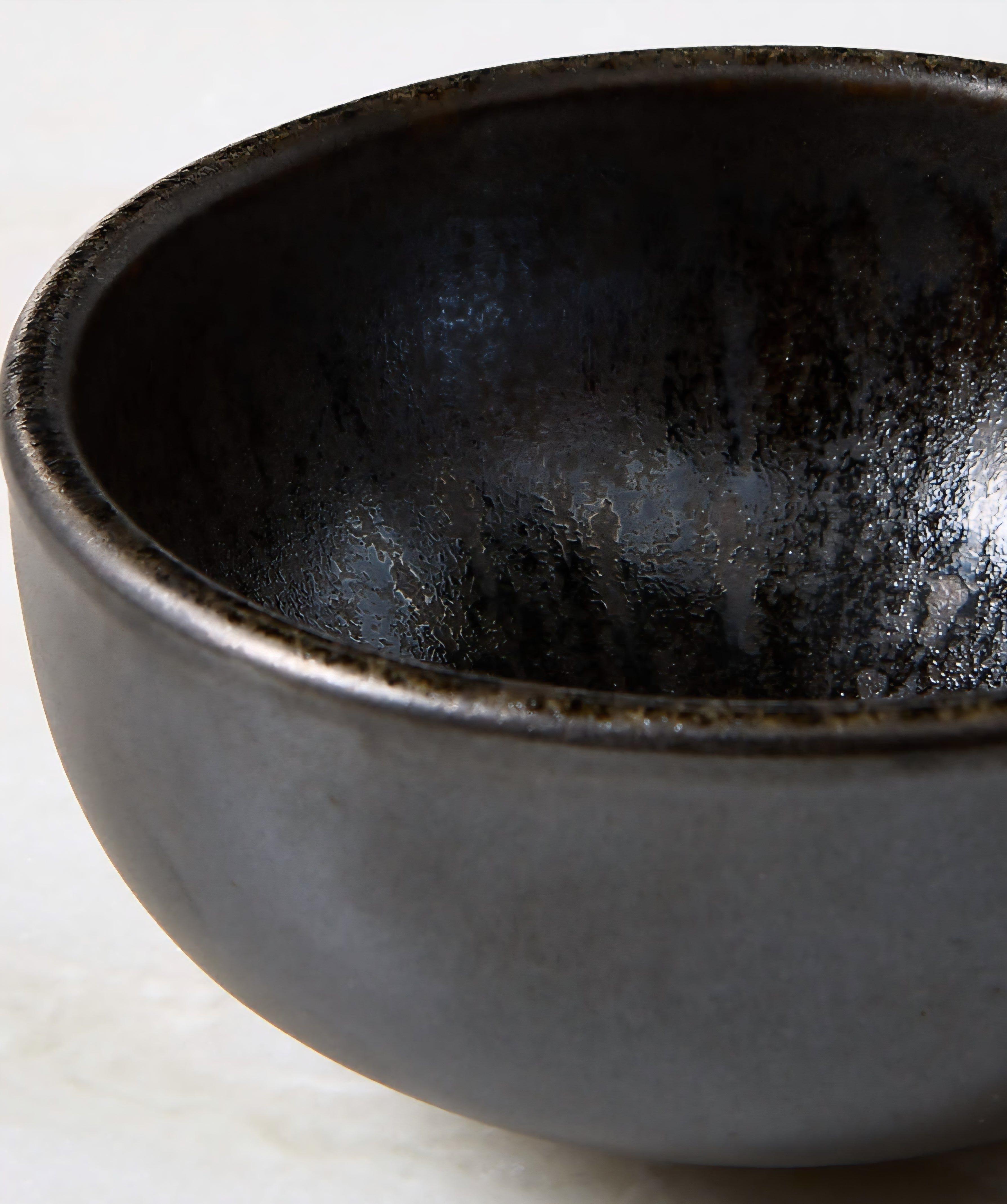 THE ONE × Drift — Ivory / Black Mini Bowl with Glossy Reactive Glaze