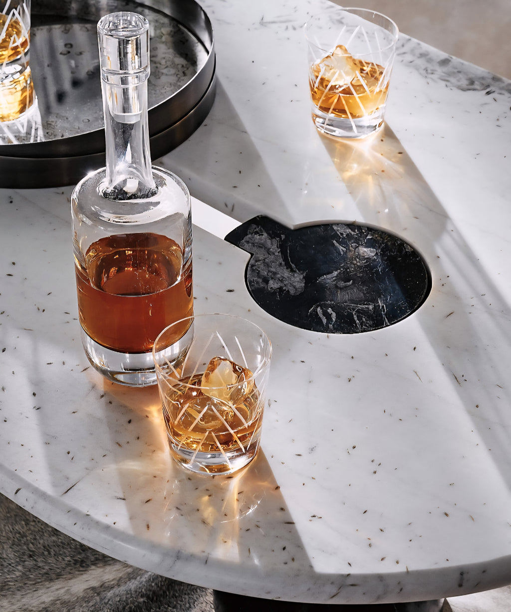 THE ONE × Liguria — Oval Marble Coffee Table