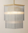 THE ONE × Stellar — 2-Tier Square Glass Pendant Light