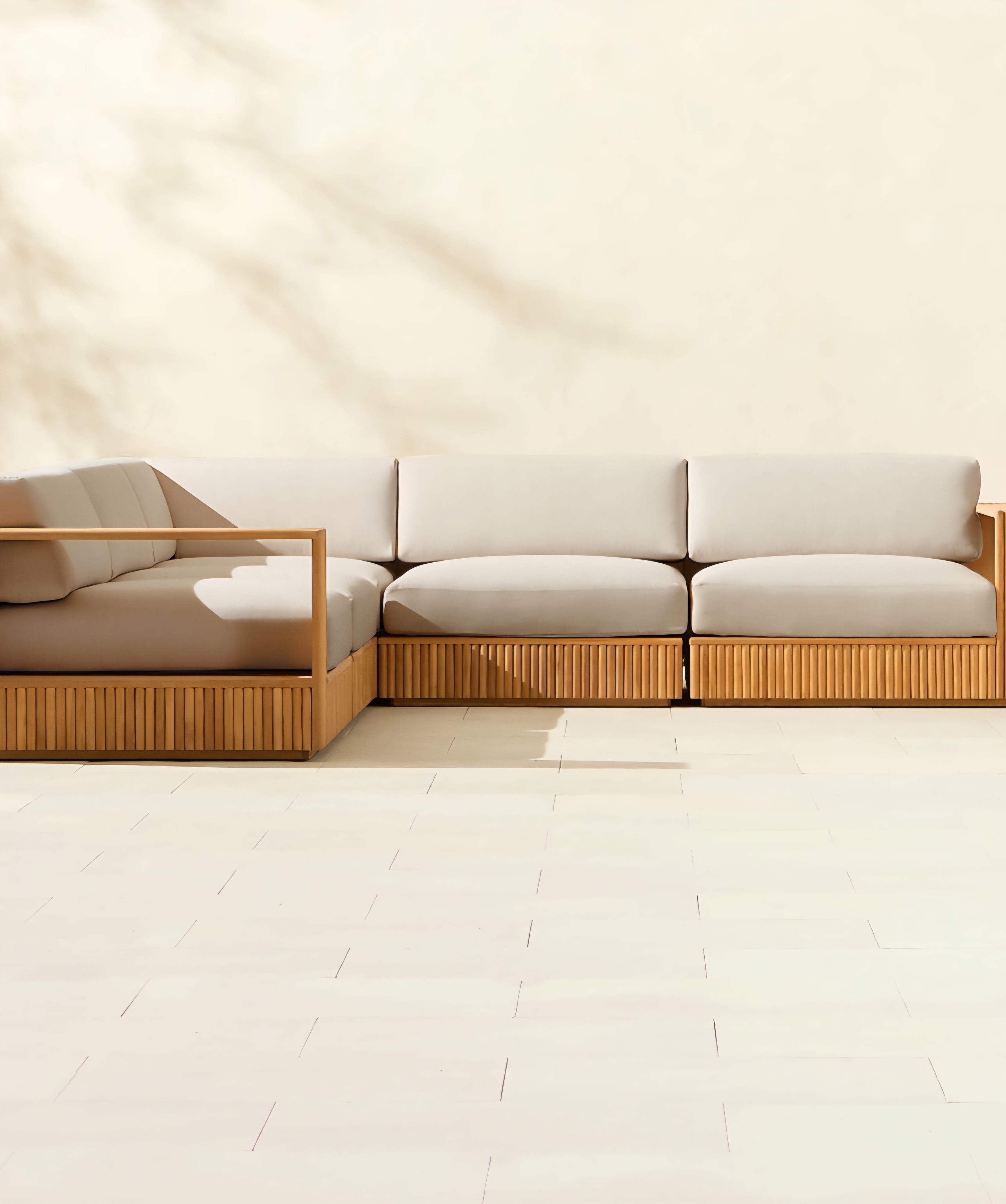 THE ONE × Topia — Teak Outdoor Sectional Collection