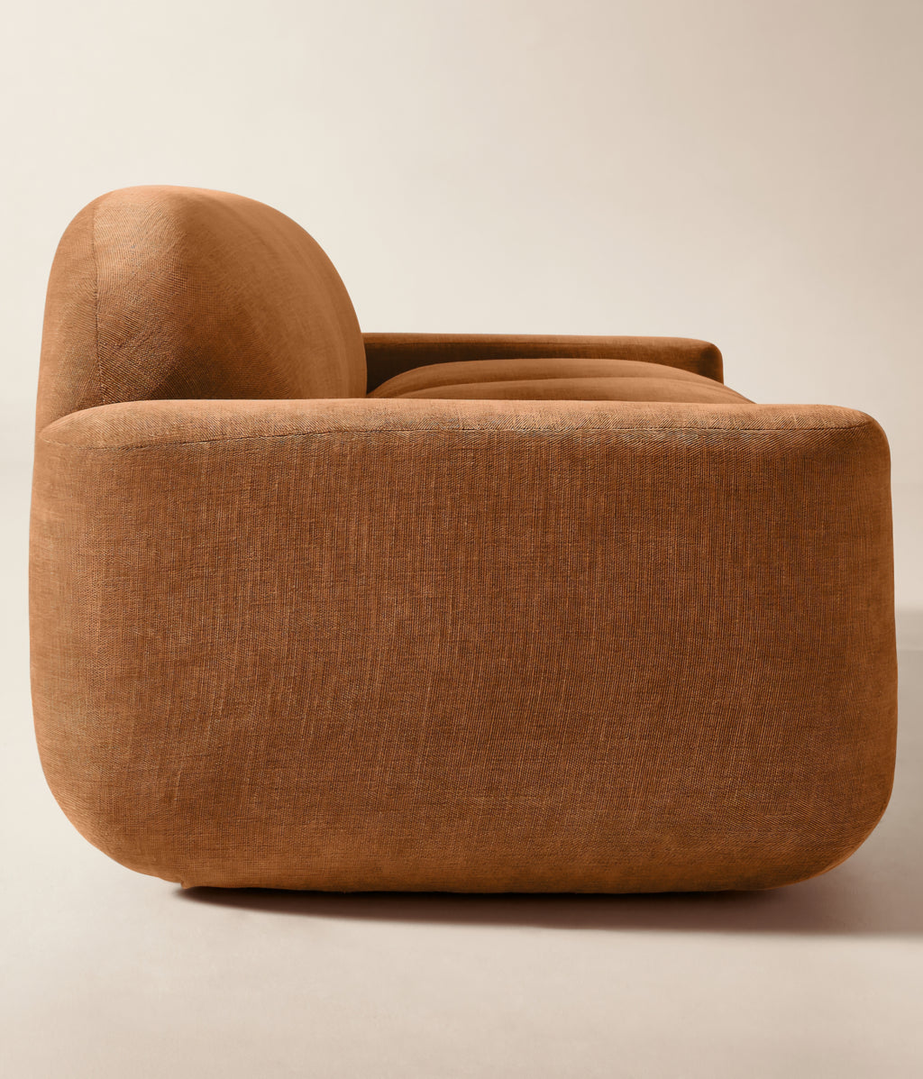 THE ONE × Aldine — Ivory Boucle Textured Sofa