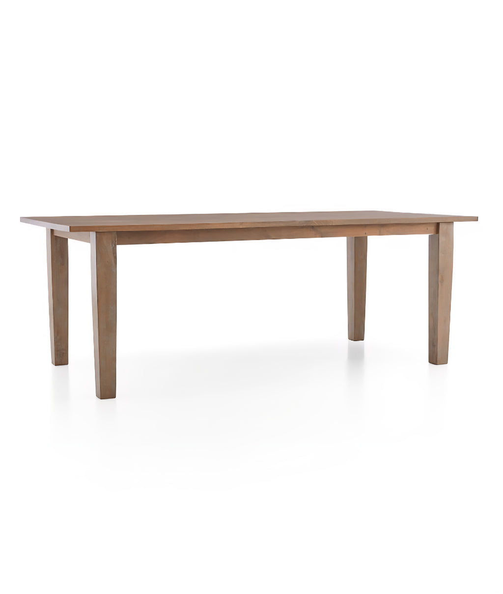 THE ONE × Basque — Weathered Light Brown Solid Wood Dining Table