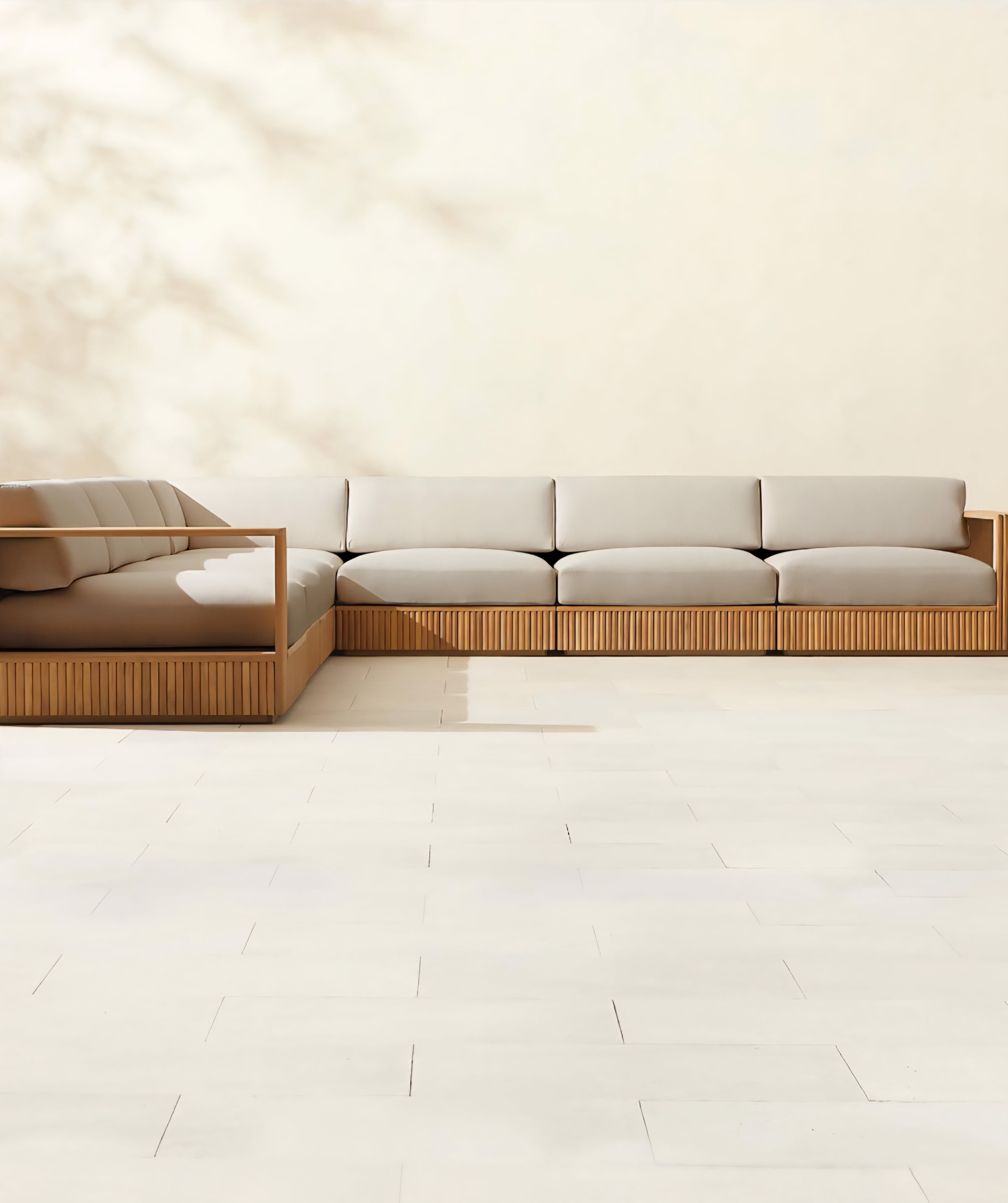 THE ONE × Topia — Teak Outdoor Sectional Collection