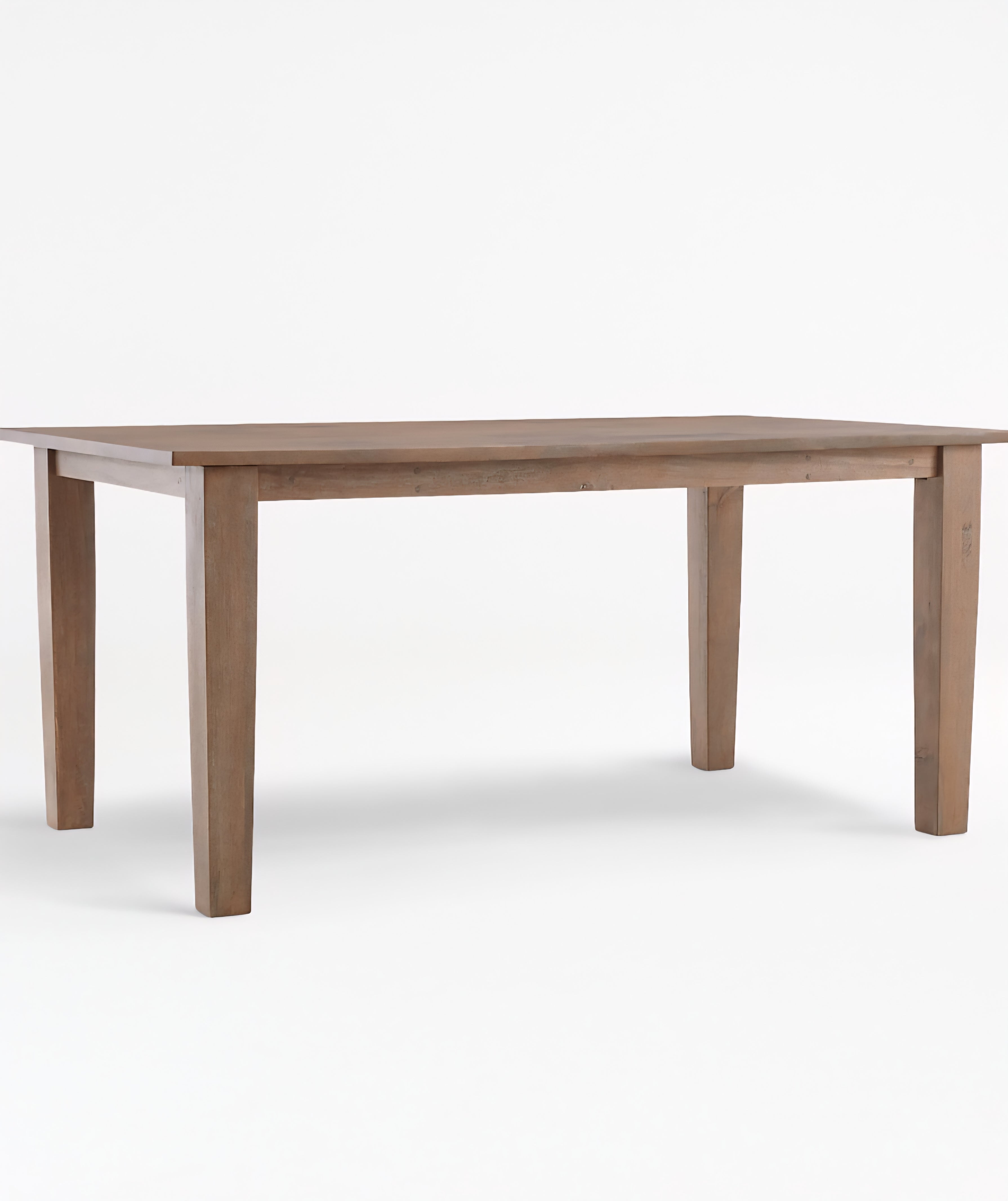 THE ONE × Basque — Weathered Light Brown Solid Wood Dining Table