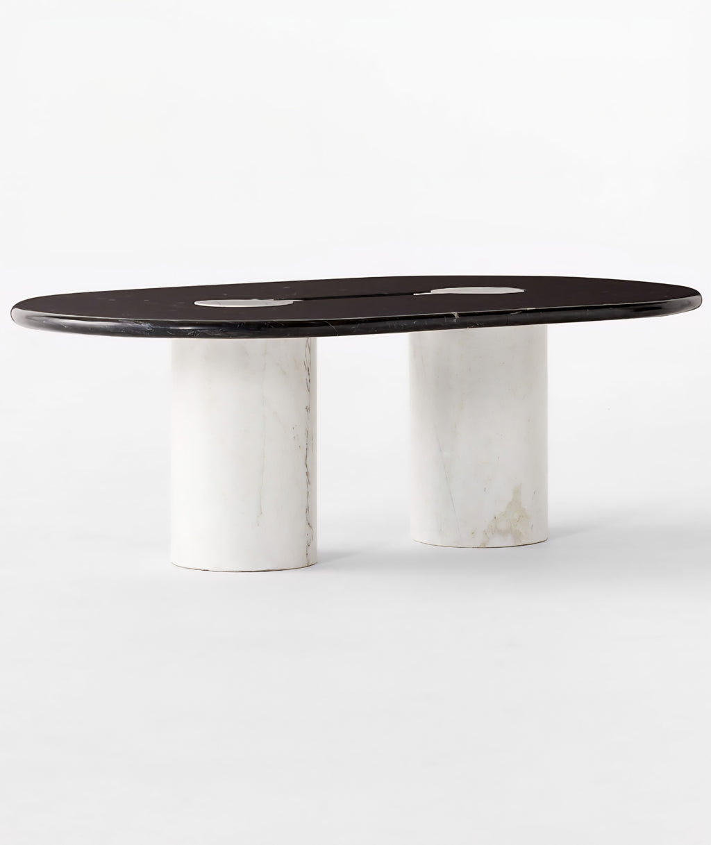THE ONE × Liguria — Oval Marble Coffee Table