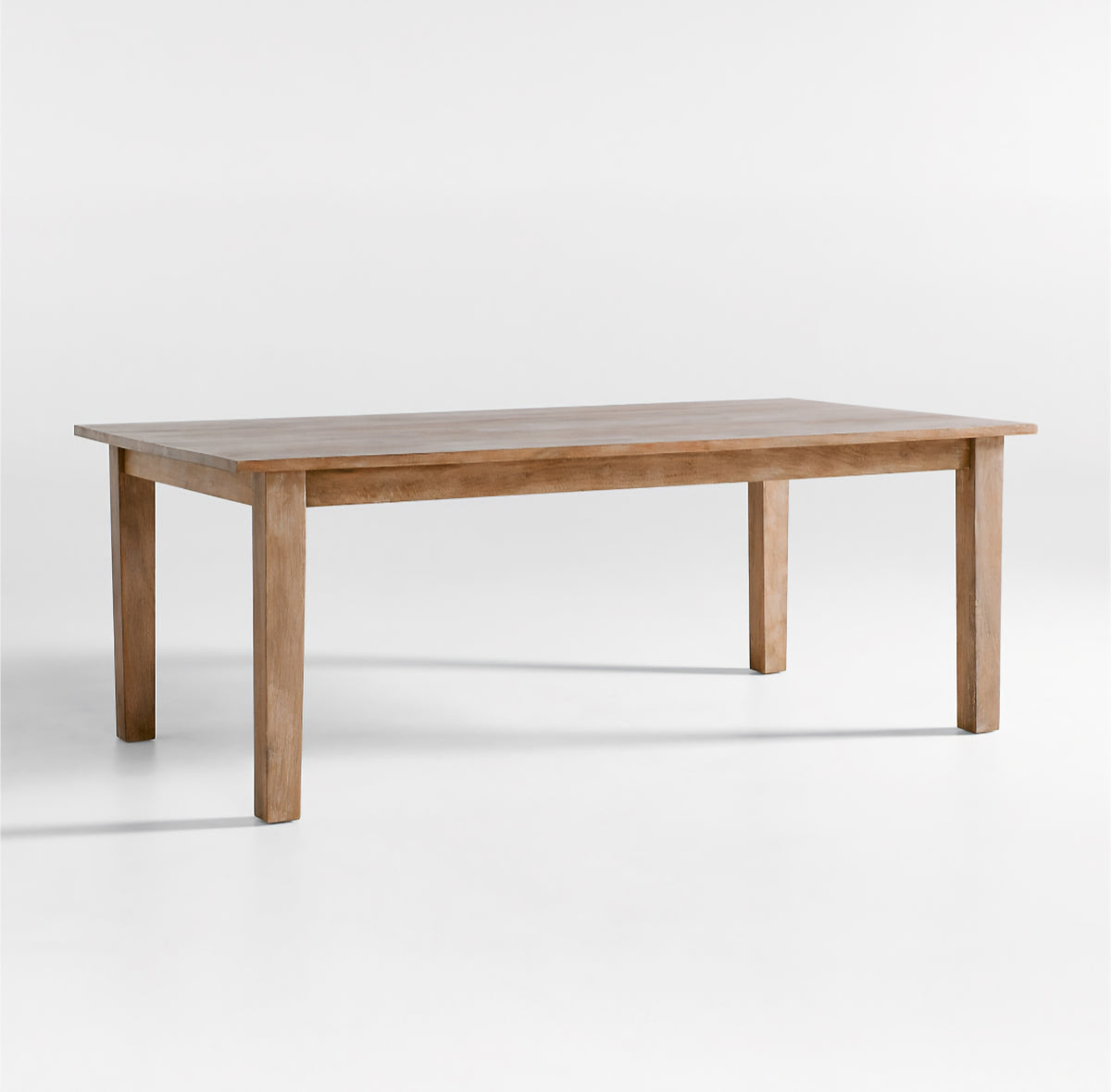 THE ONE × Basque — Weathered Light Brown Solid Wood Dining Table