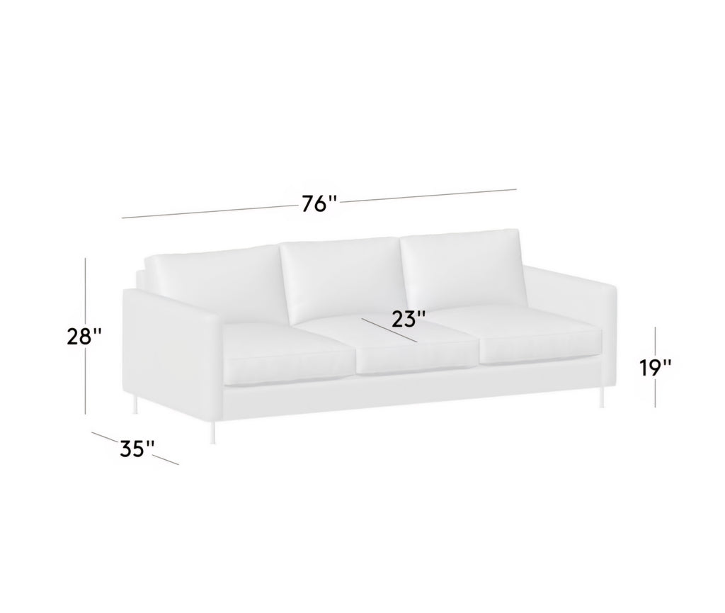 THE ONE × Brett — Jade Green Velvet Sofa