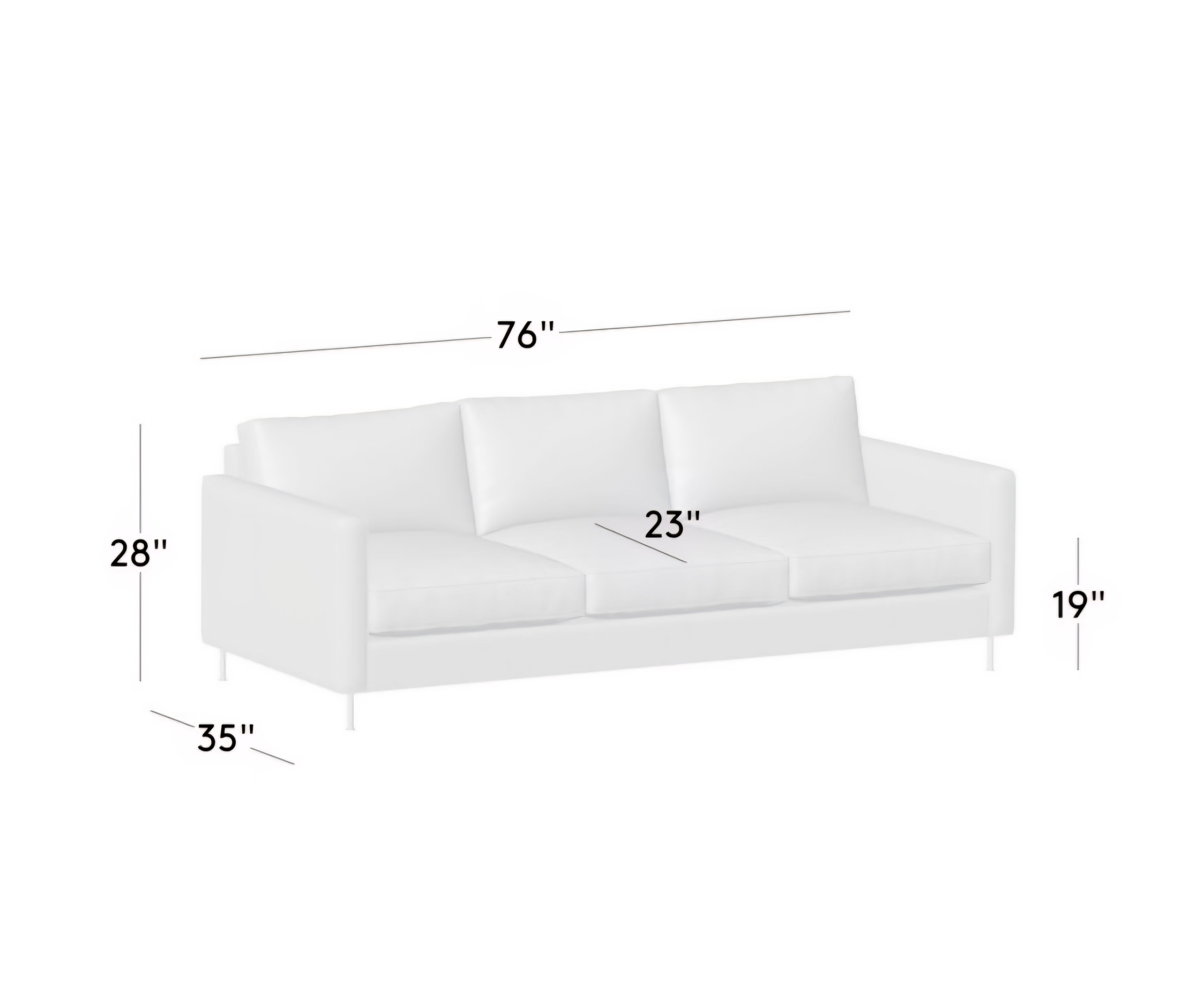 THE ONE × Brett — Jade Green Velvet Sofa