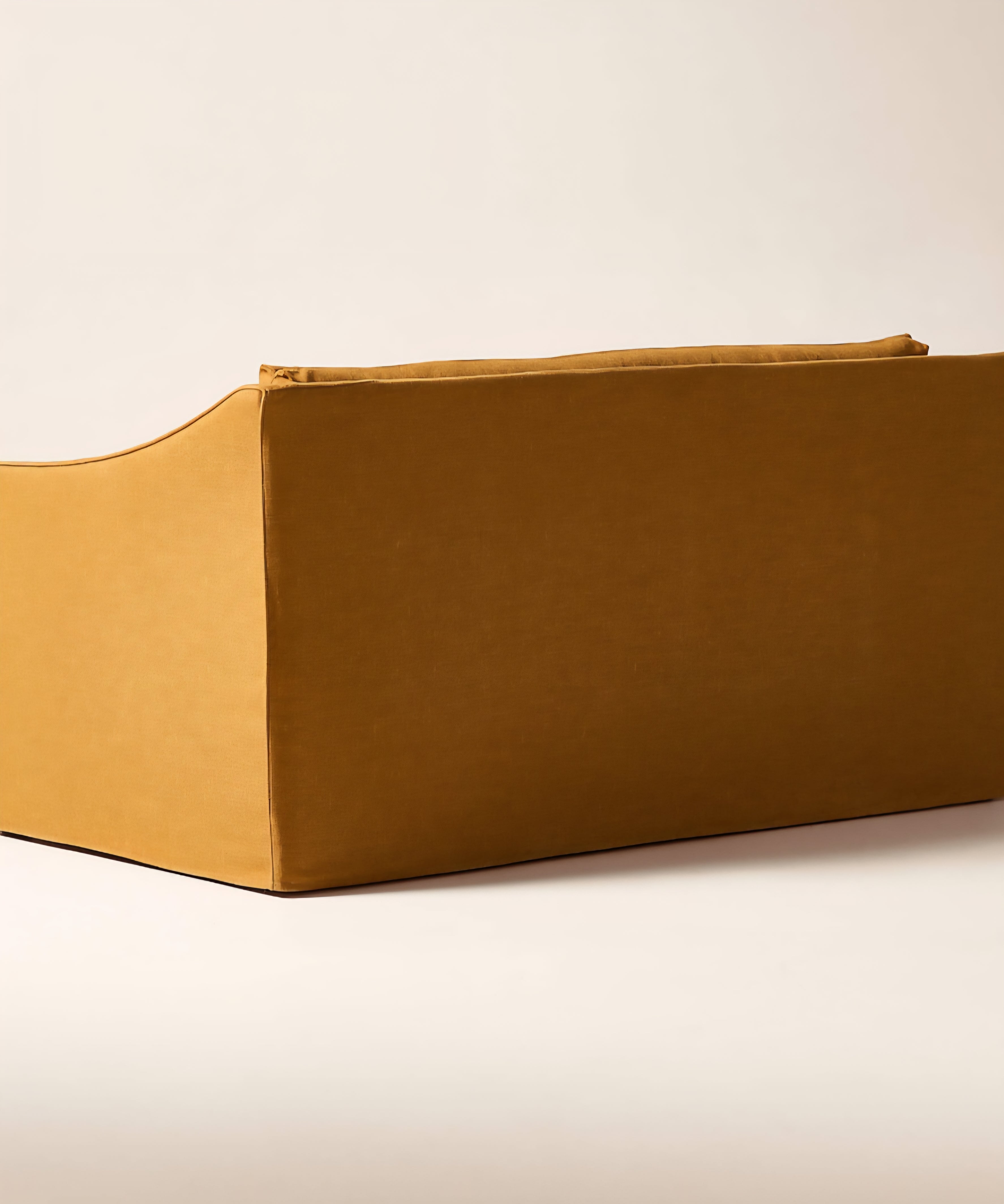 THE ONE × Bristol — Cognac Slipcovered Performance Linen Sofa