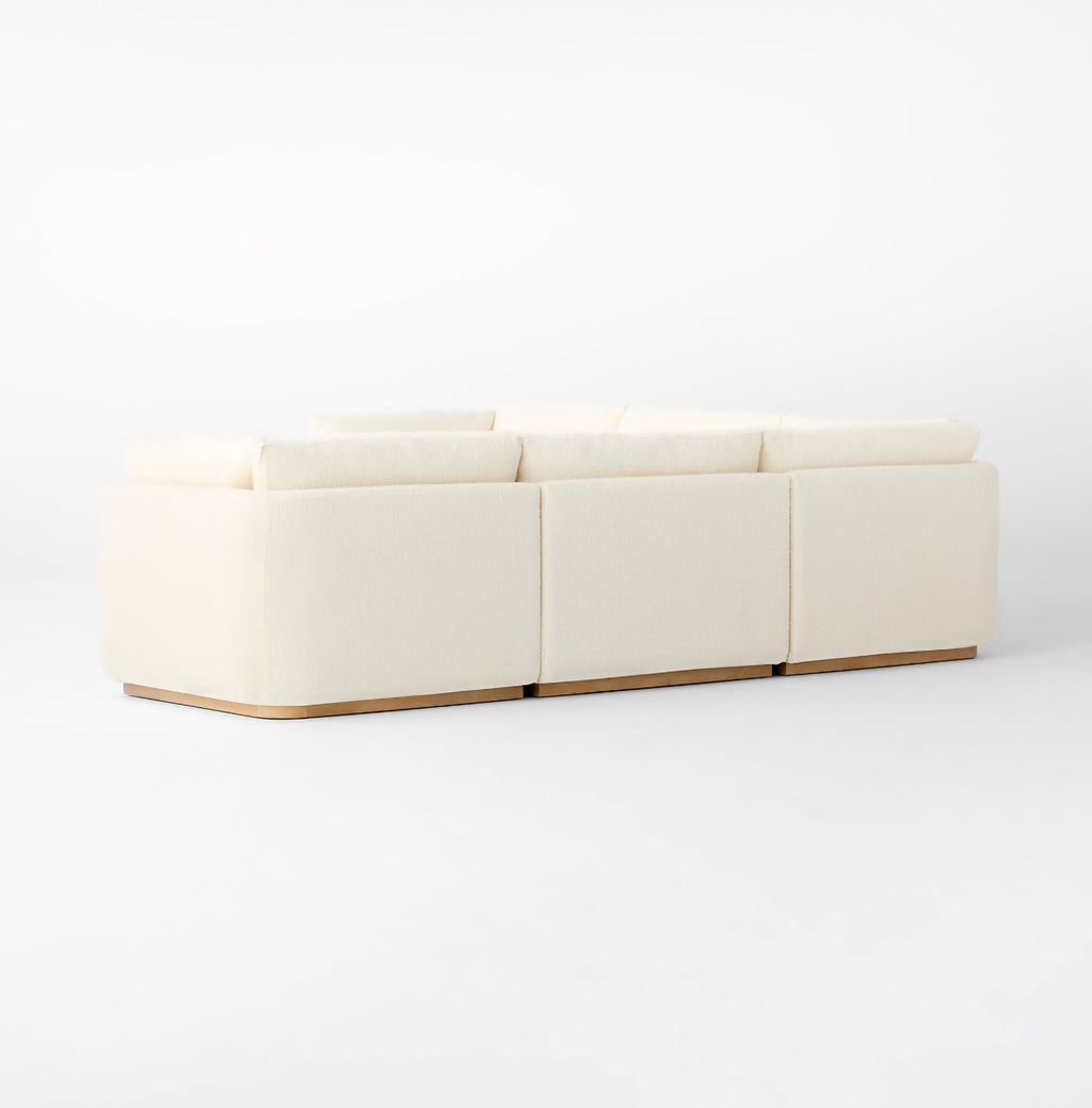 THE ONE × Stormo — Ivory Boucle Sectional Sofa