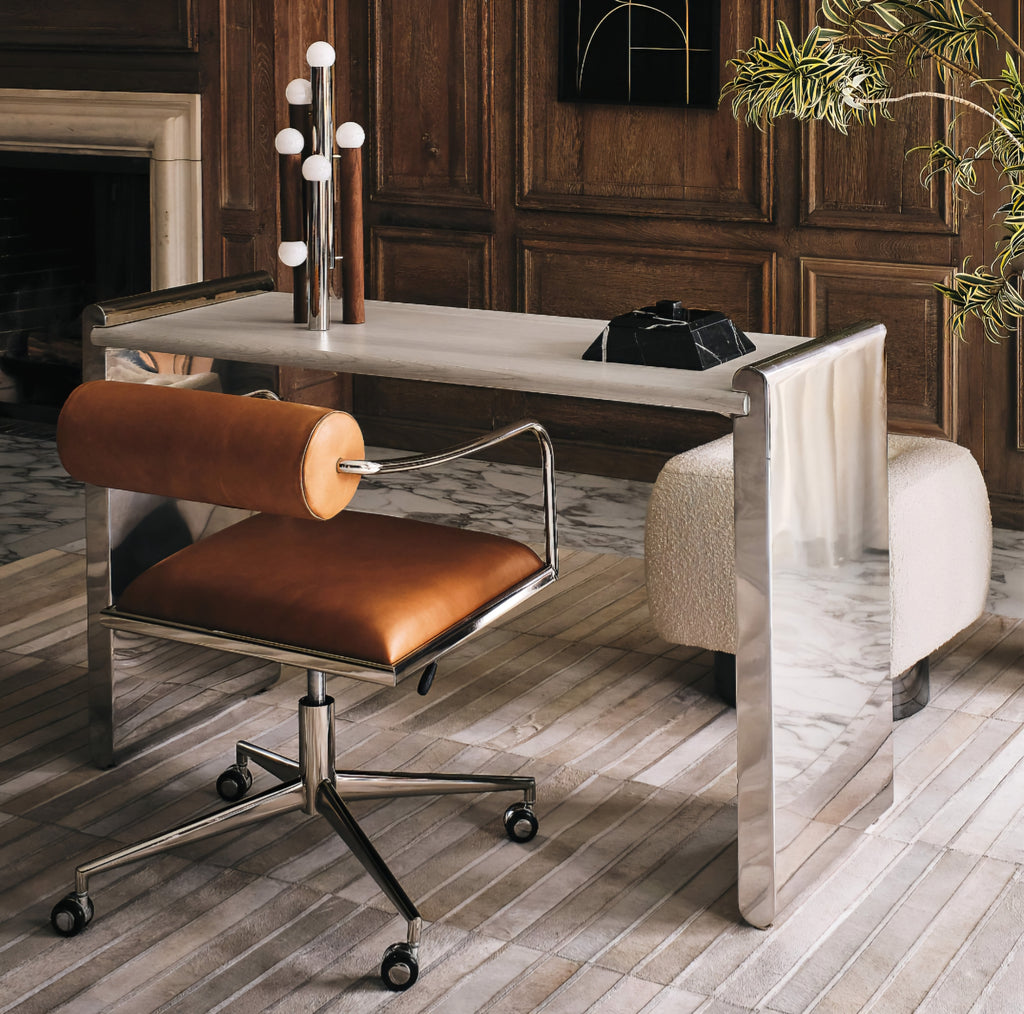 THE ONE × Camilia — Patchwork Ivory Hide Area Rug