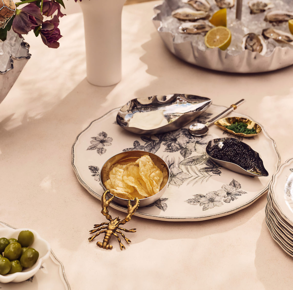 THE ONE × Oyster — Stainless Steel and Brass Pinch Bowl Set