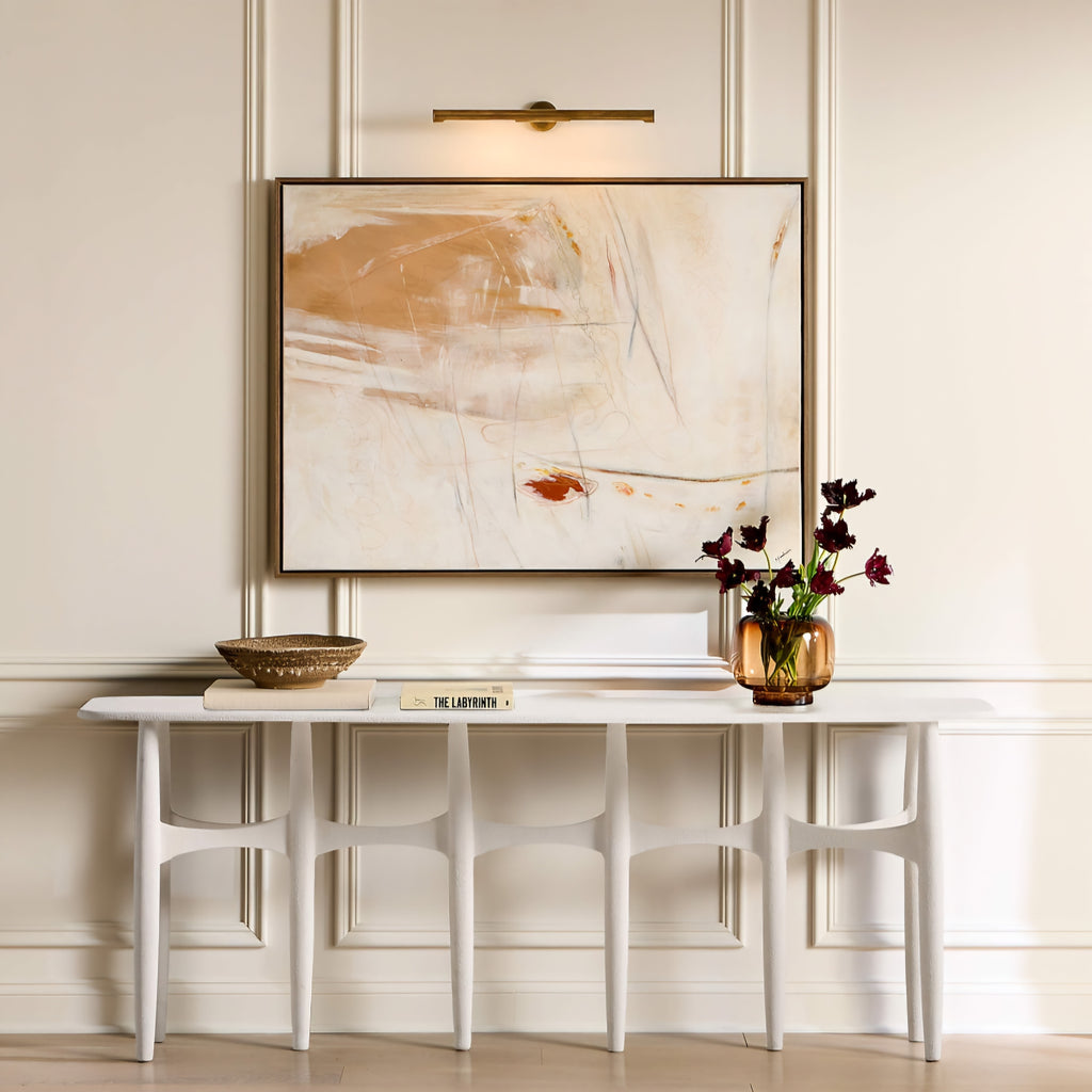 THE ONE × Bixby — White Cast Aluminum Console Table
