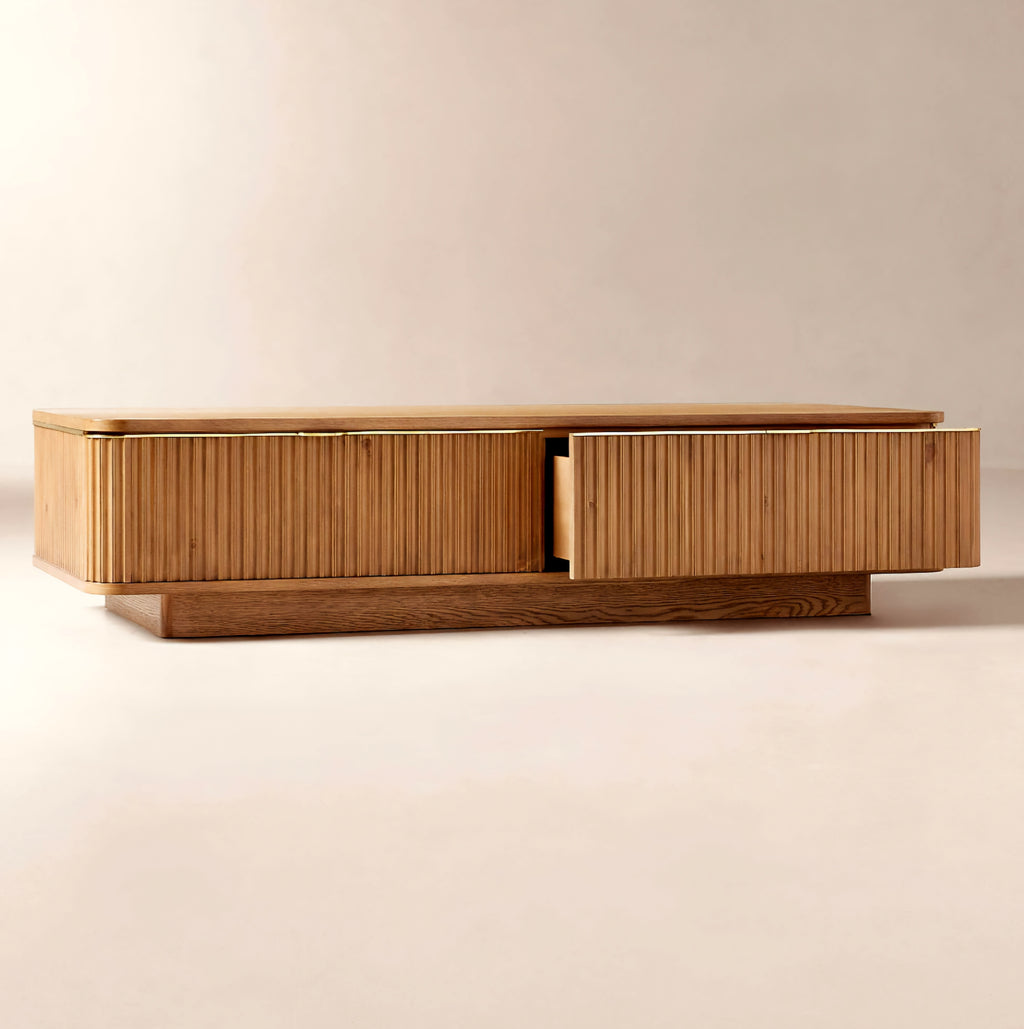 THE ONE × Davison — Fluted Oak Coffee Tables