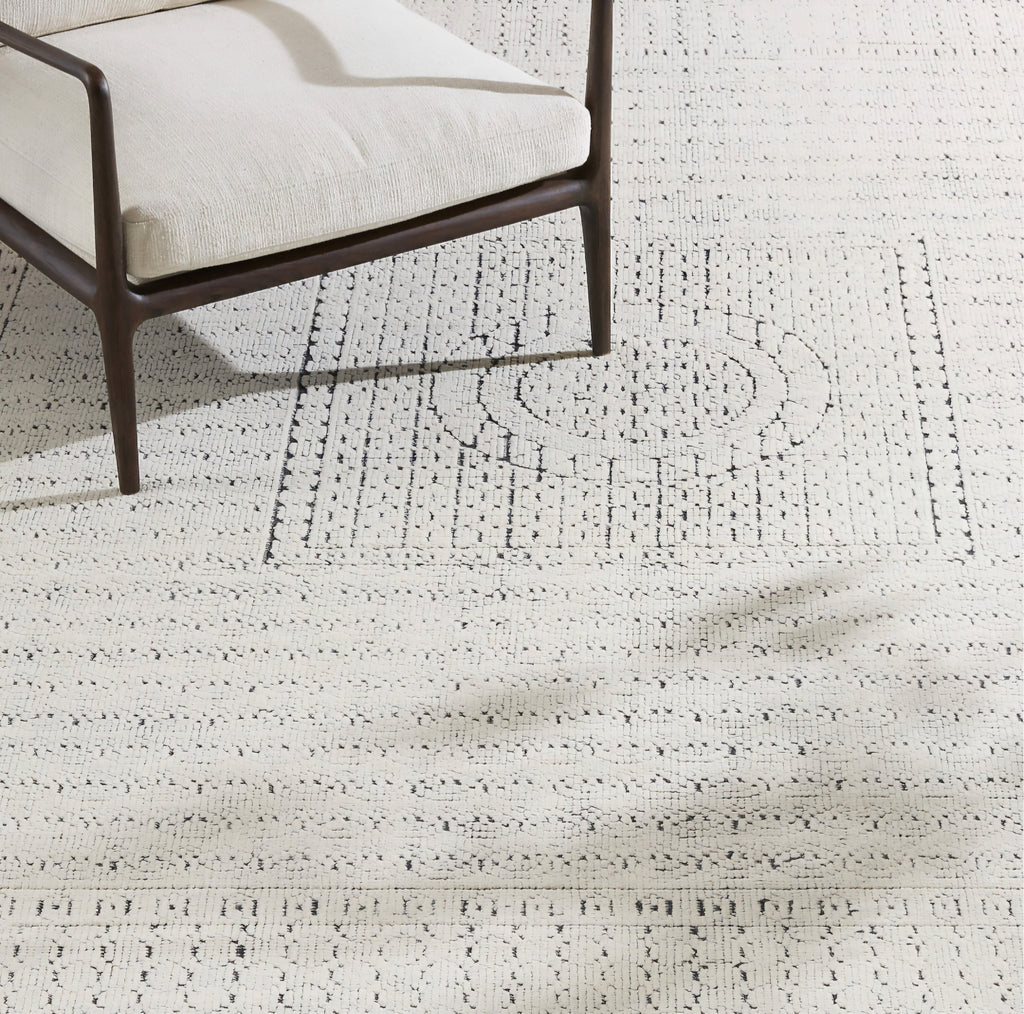 THE ONE × Calero — Hand-Knotted Warm White New Zealand Wool Area Rug