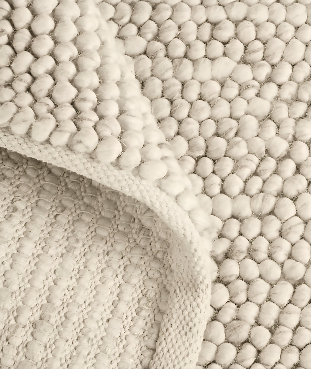 THE ONE × Orly — Wool Blend Handwoven Ivory Area Rug (12'x15')