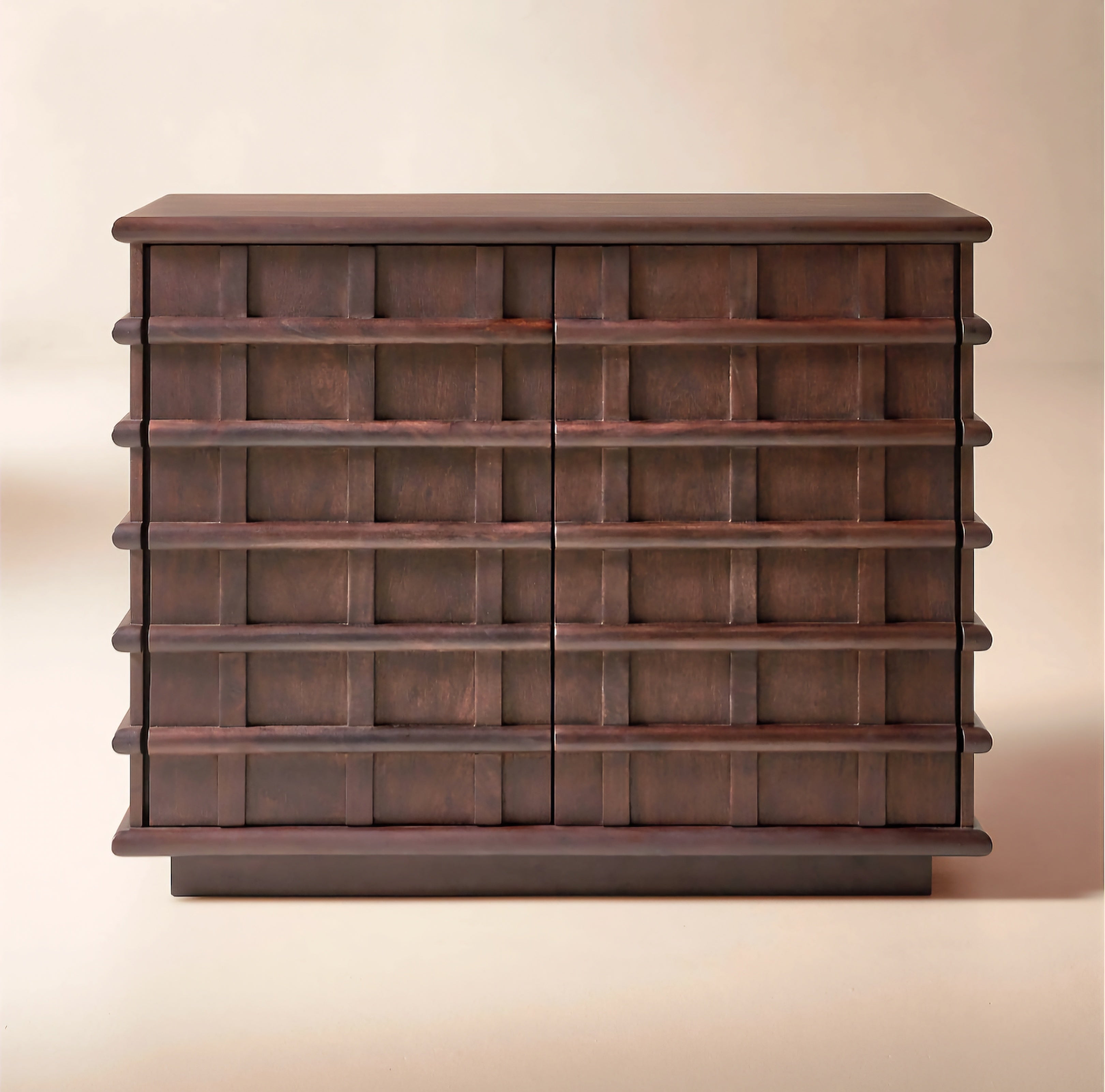 THE ONE × Alpena — Dark Acacia Wood Bar Cabinet