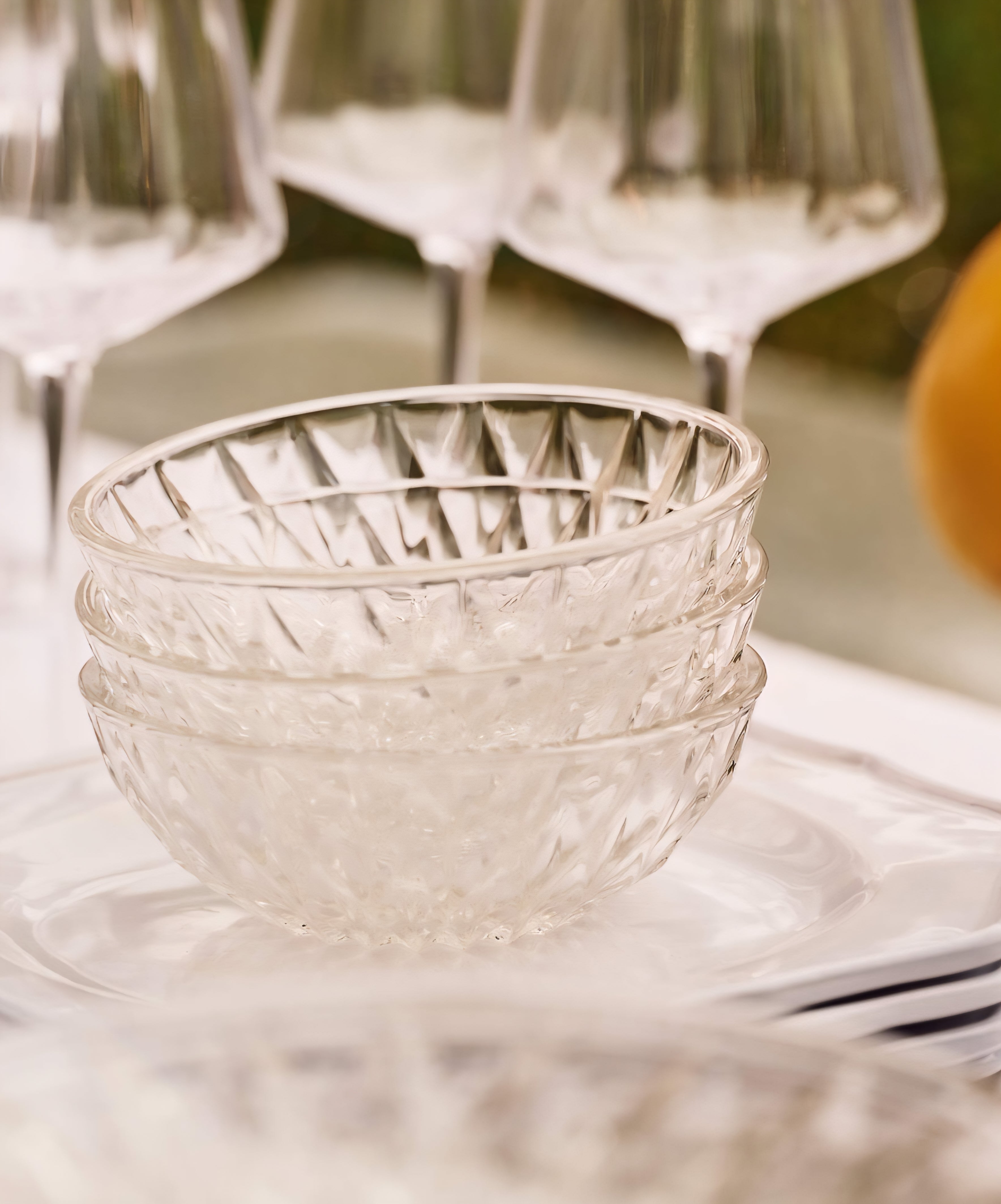 THE ONE × Daphne — Glass Serving Bowl