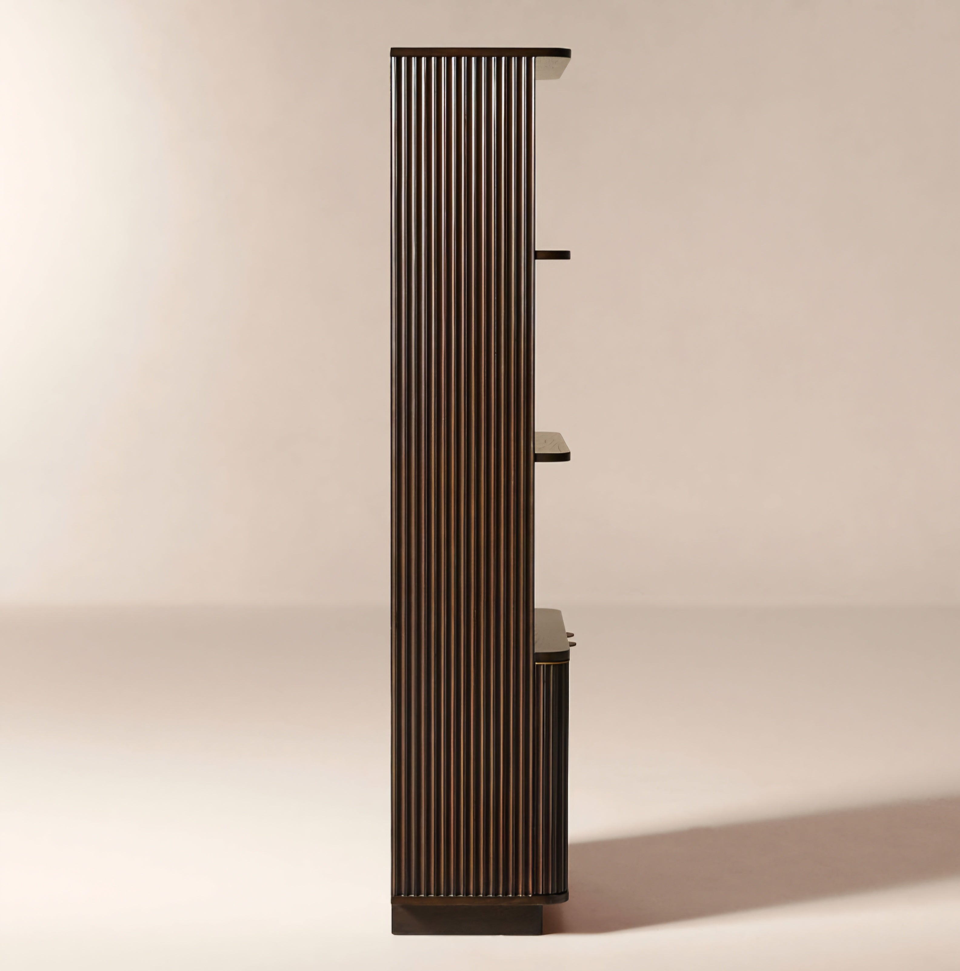 THE ONE × Davison — Fluted Dark Oak Bookcase