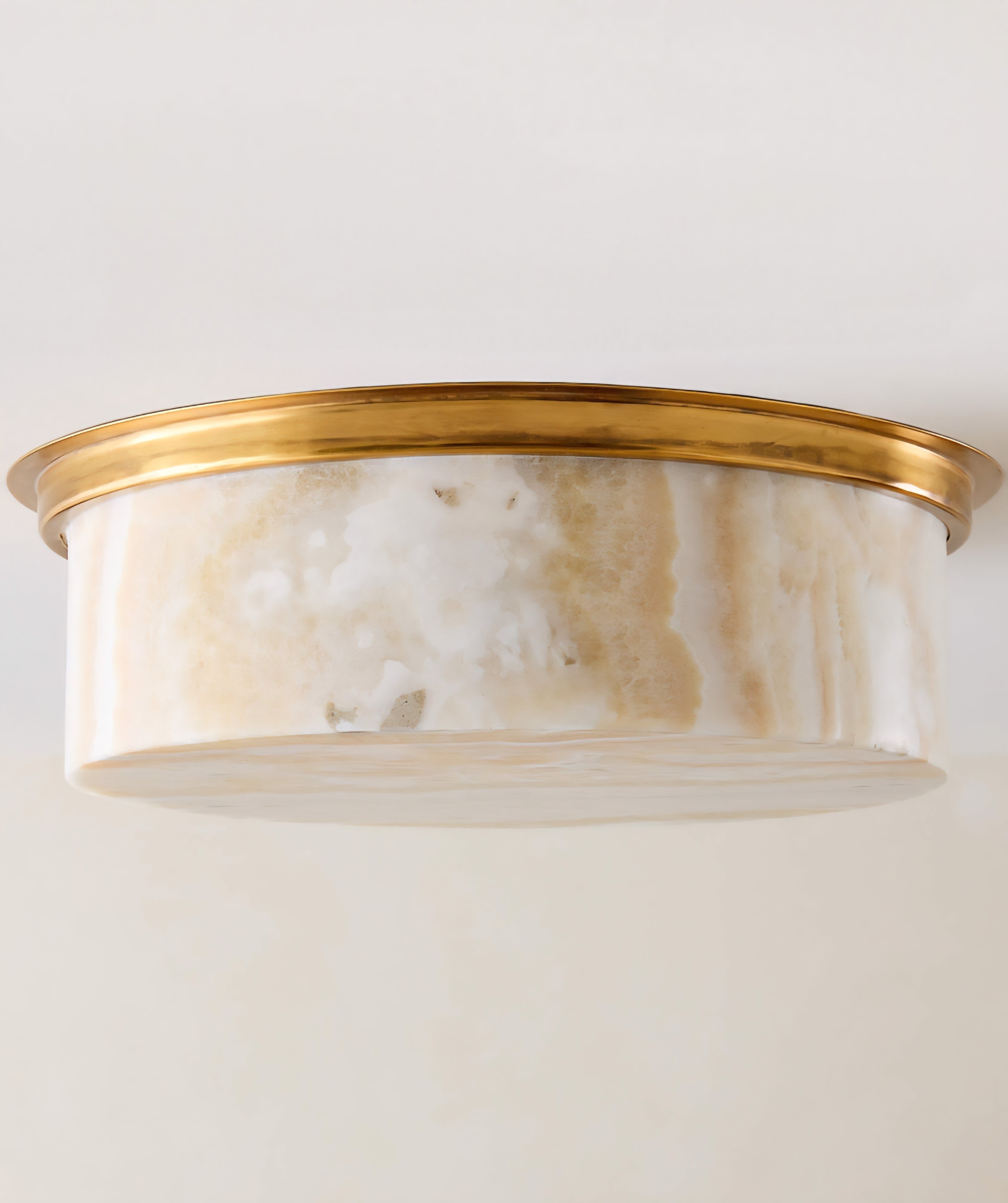 THE ONE × Natalia — Aged Brass Flush Mount Light
