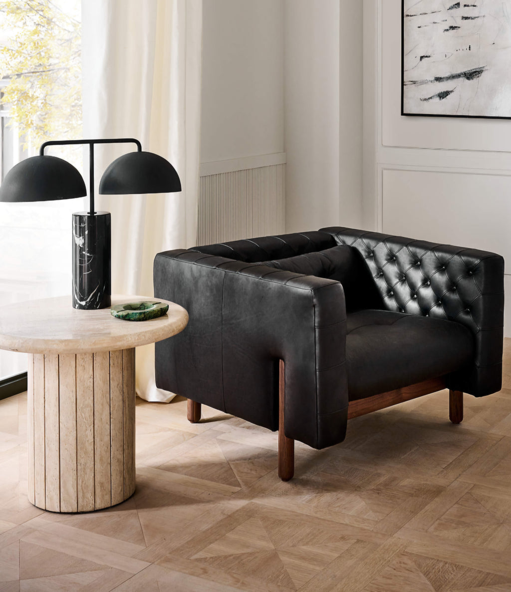 THE ONE × Domes — Black Marble Table Lamp