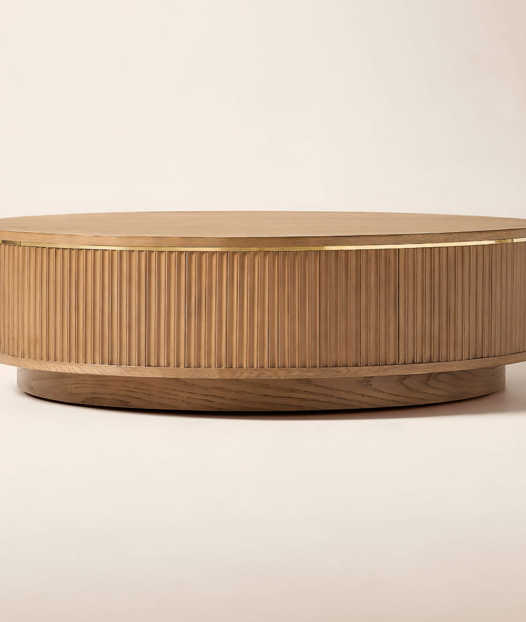 THE ONE × Davison — Fluted Oak Coffee Tables