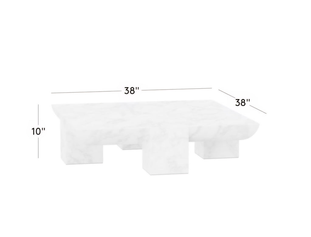 THE ONE × Marlo — Marble Coffee Table